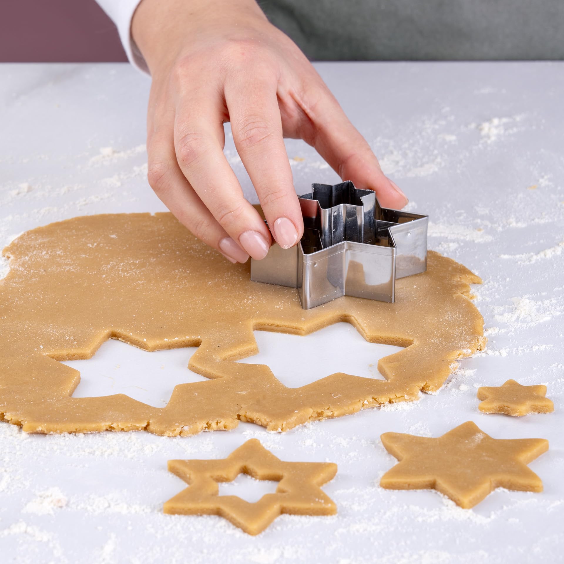 zenker-tagliabiscotti-linzer-a-stella-2-in-1-in-acciaio-inossidabile-per-biscott image 4