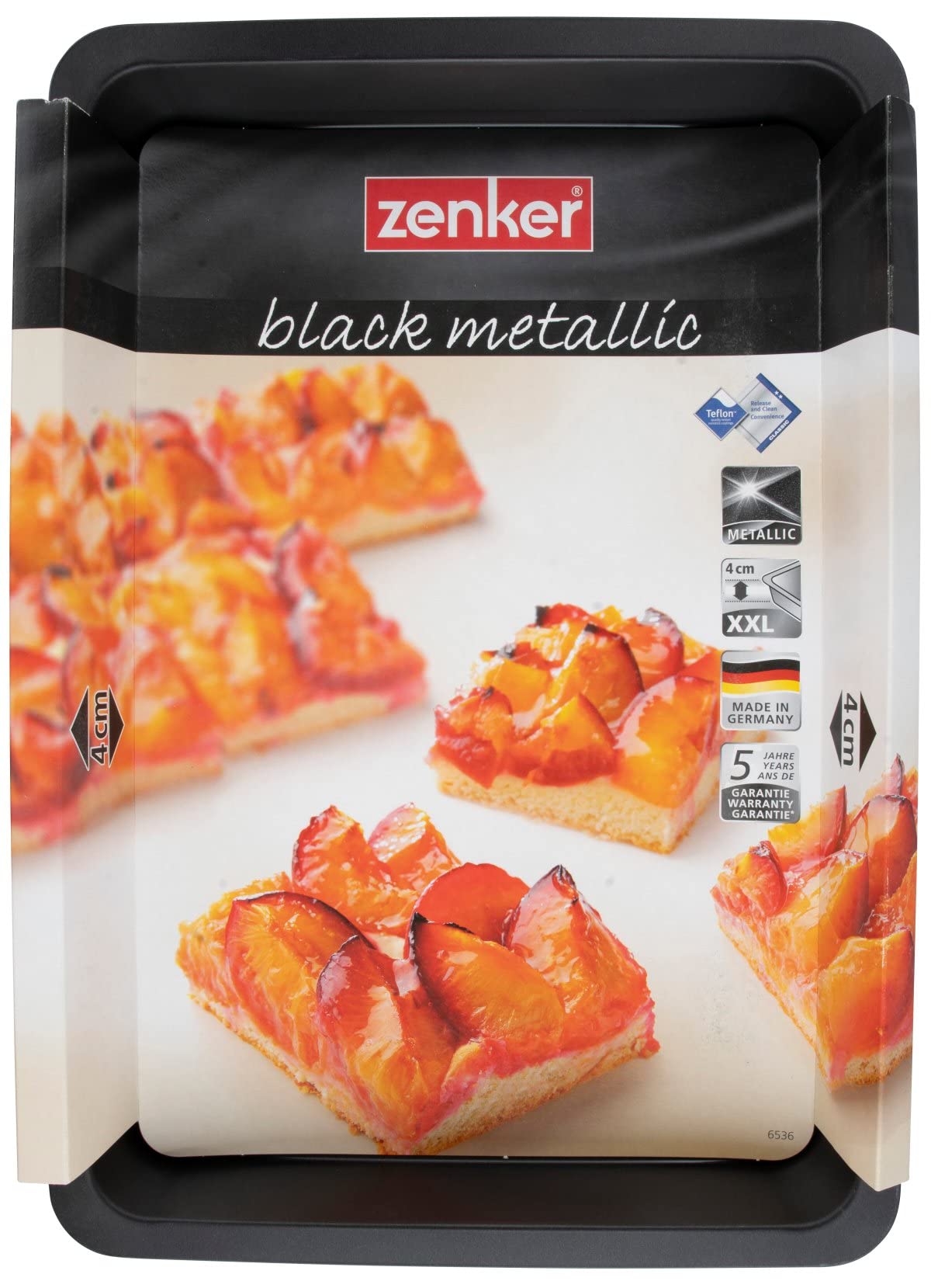 zenker-black-metallic-teglia-rettangolare-antiaderente-teflon-42-x-29-cm image 5