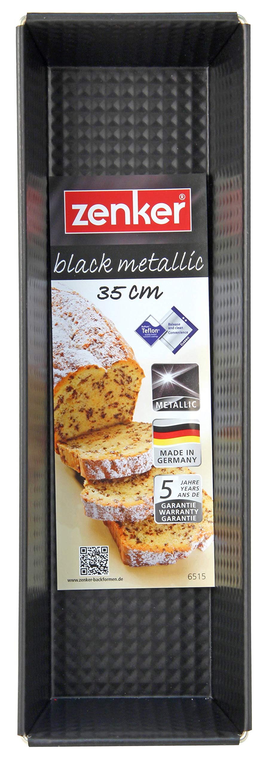zenker-stampo-plum-cake-35-cm-black-metallic-in-carbon-steel-con-rivestimento-an image 5