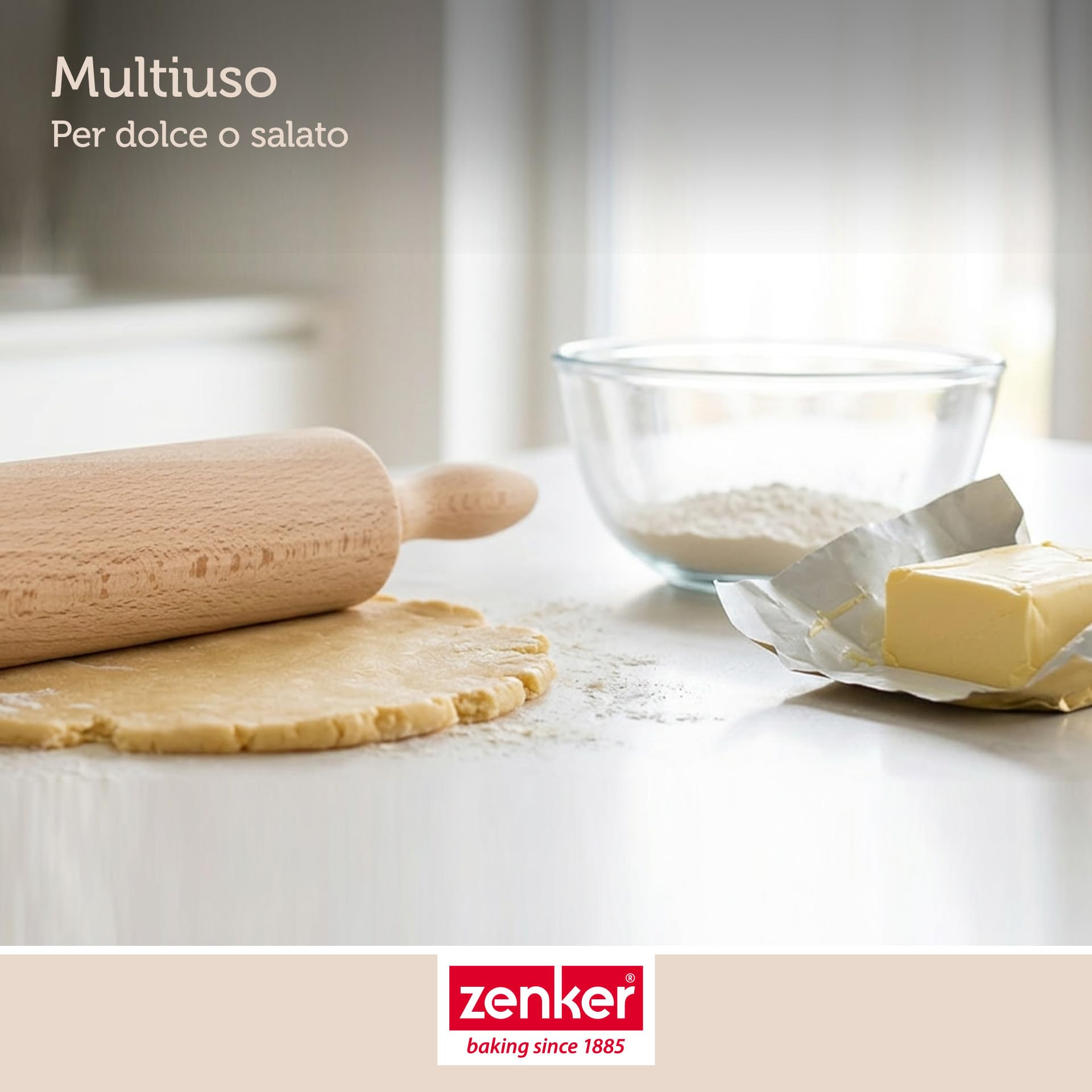 zenker-mini-mattarello-girevole-in-legno-di-faggio-24x4-5-cm-per-pasticceria-dol image 6