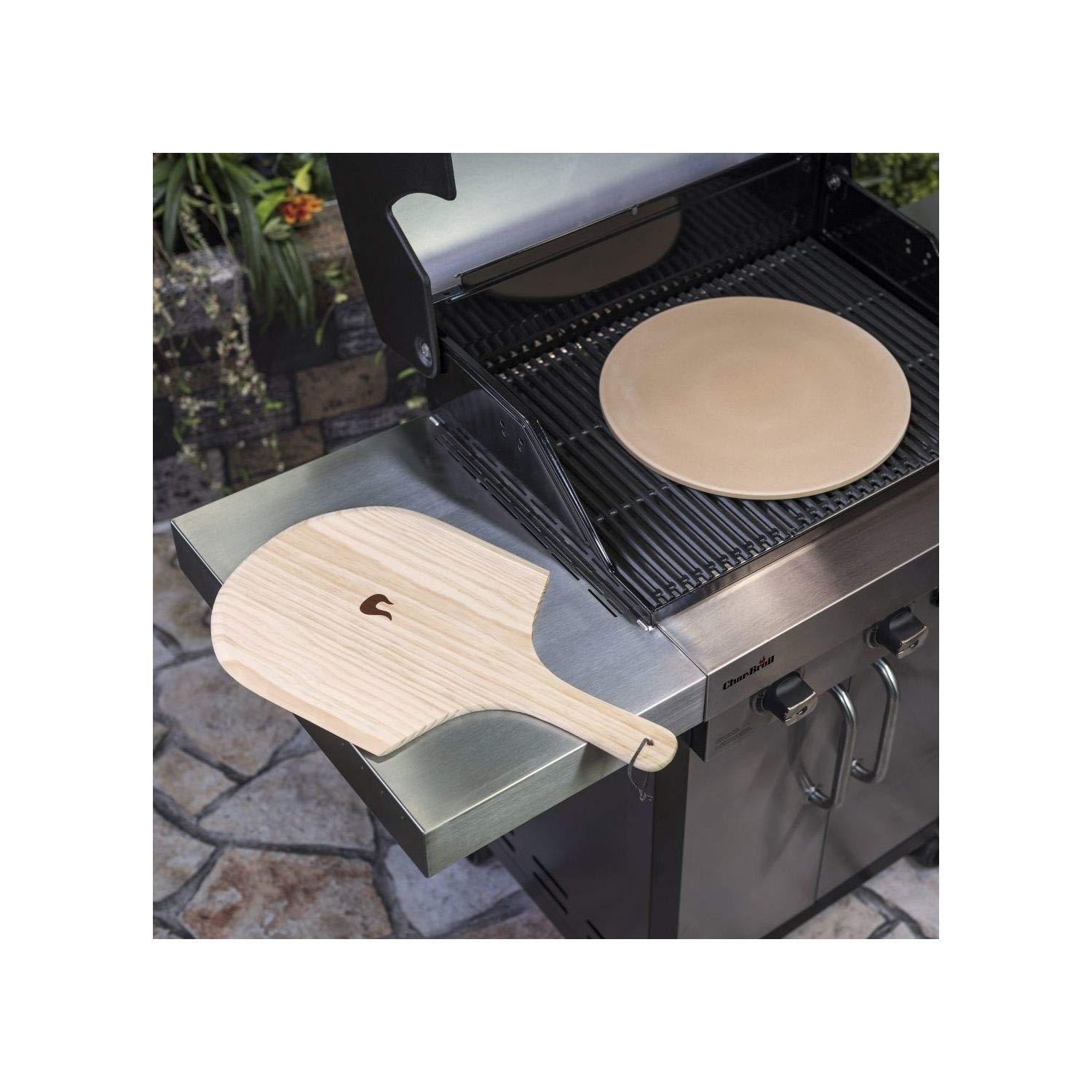 char-broil-140-513-set-pietra-per-pizza-con-pietra-in-ceramica-38-cm-e-paletta-i image 2
