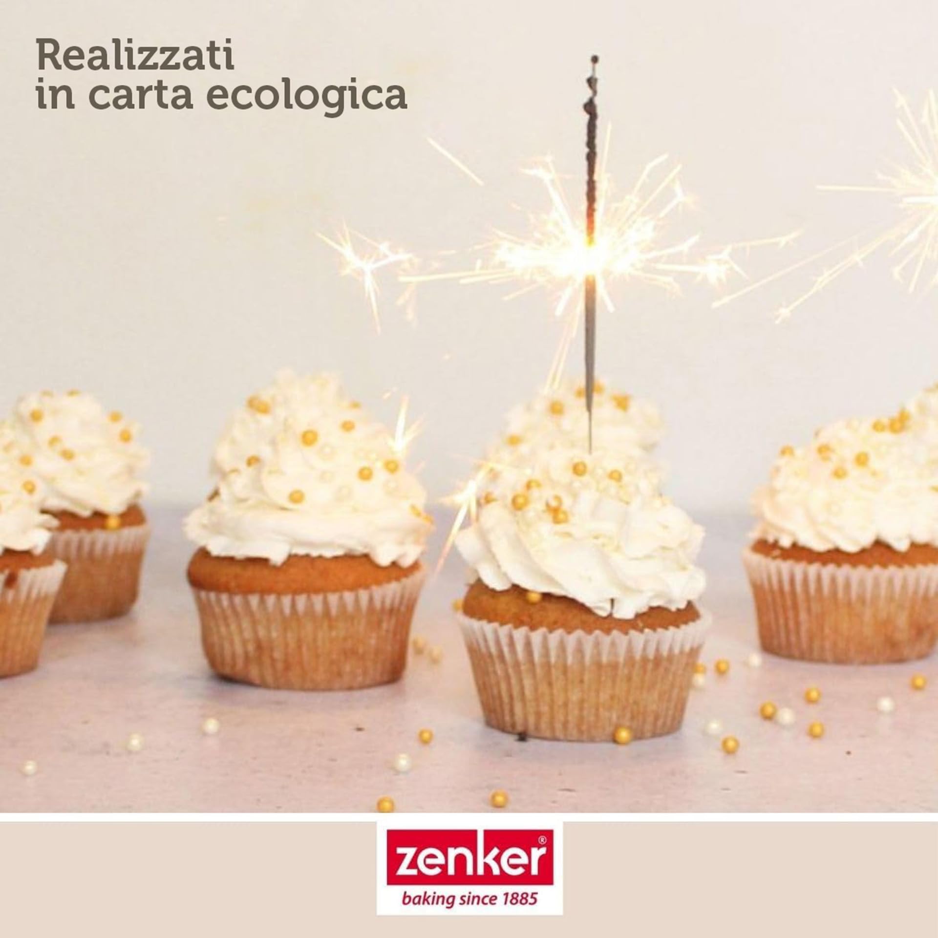 zenker-set-100-pirottini-in-carta-per-muffin-e-cupcake-resistenti-fino-a-220-c-7 image 6