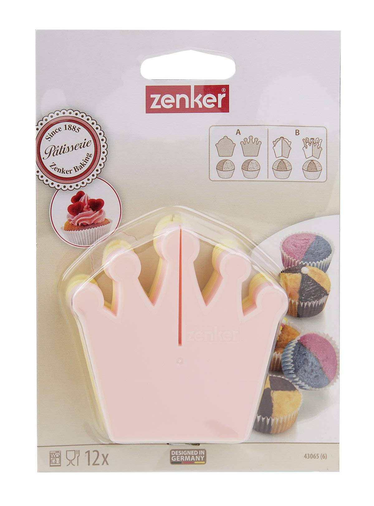 zenker-43065-0-set-12-divisori-per-cupcake-in-plastica-rosa-giallo image 3