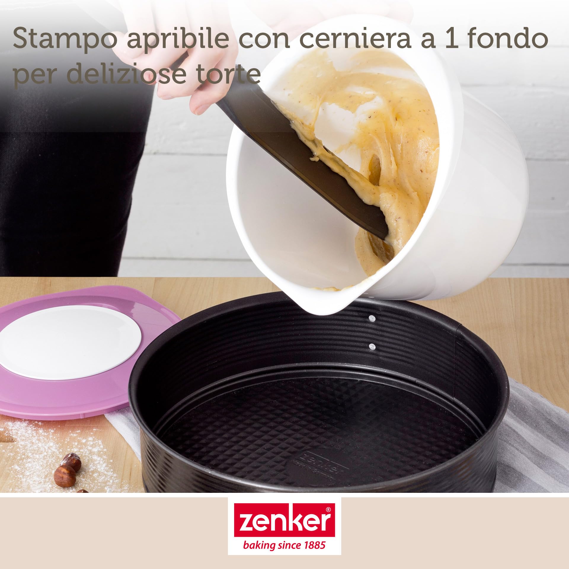 zenker-black-metallic-tortiera-apribile-24-x-6-5-cm-in-carbon-steel-con-rivestim image 4