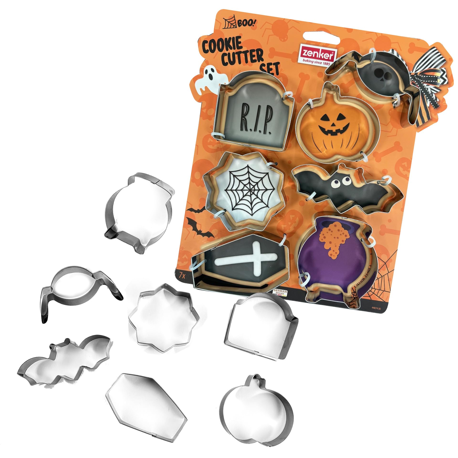 zenker-set-7-formine-taglia-biscotti-a-tema-halloween-in-acciaio-inossidabile-di image 1