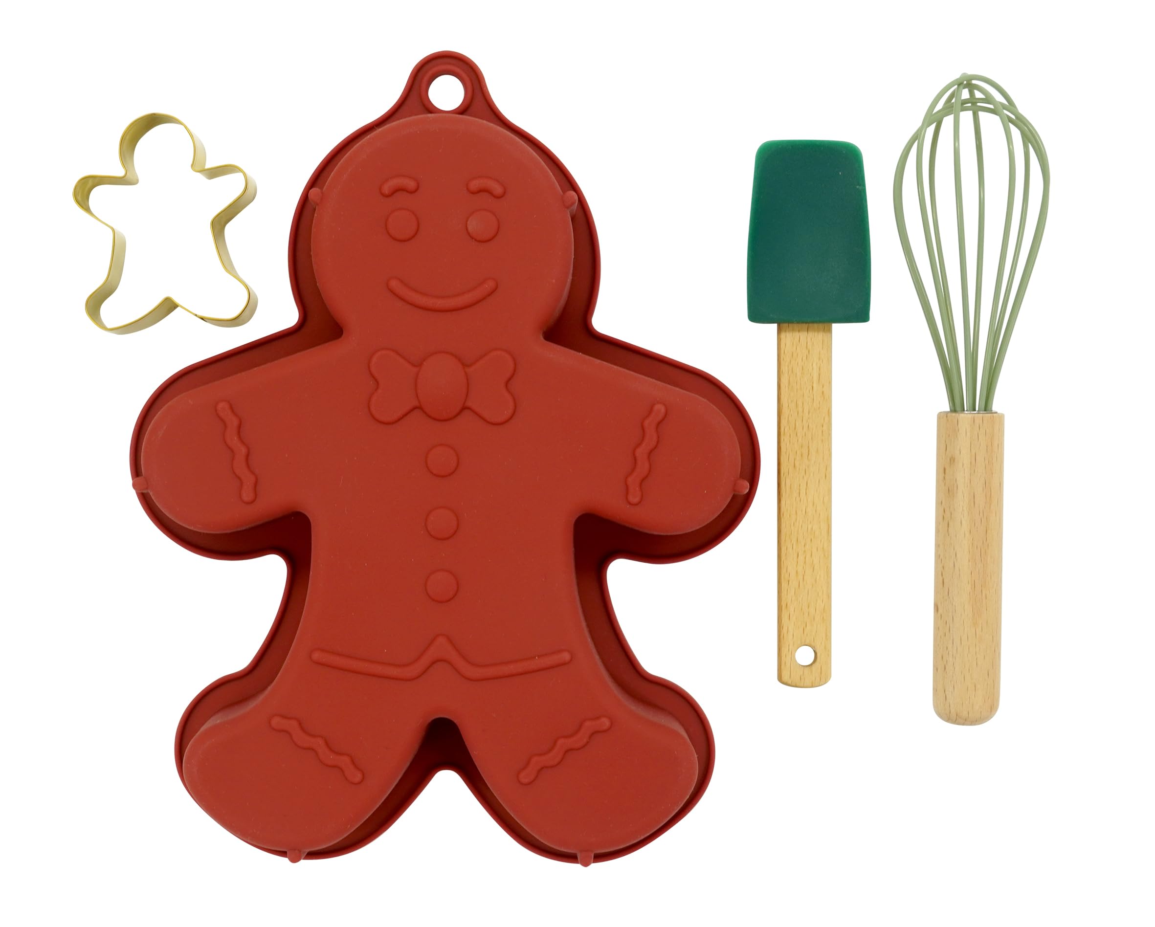 zenker-set-pasticceria-4-pezzi-gingerbread-man-stampo-silicone-lfgb-26x20-5x4-5- image 1