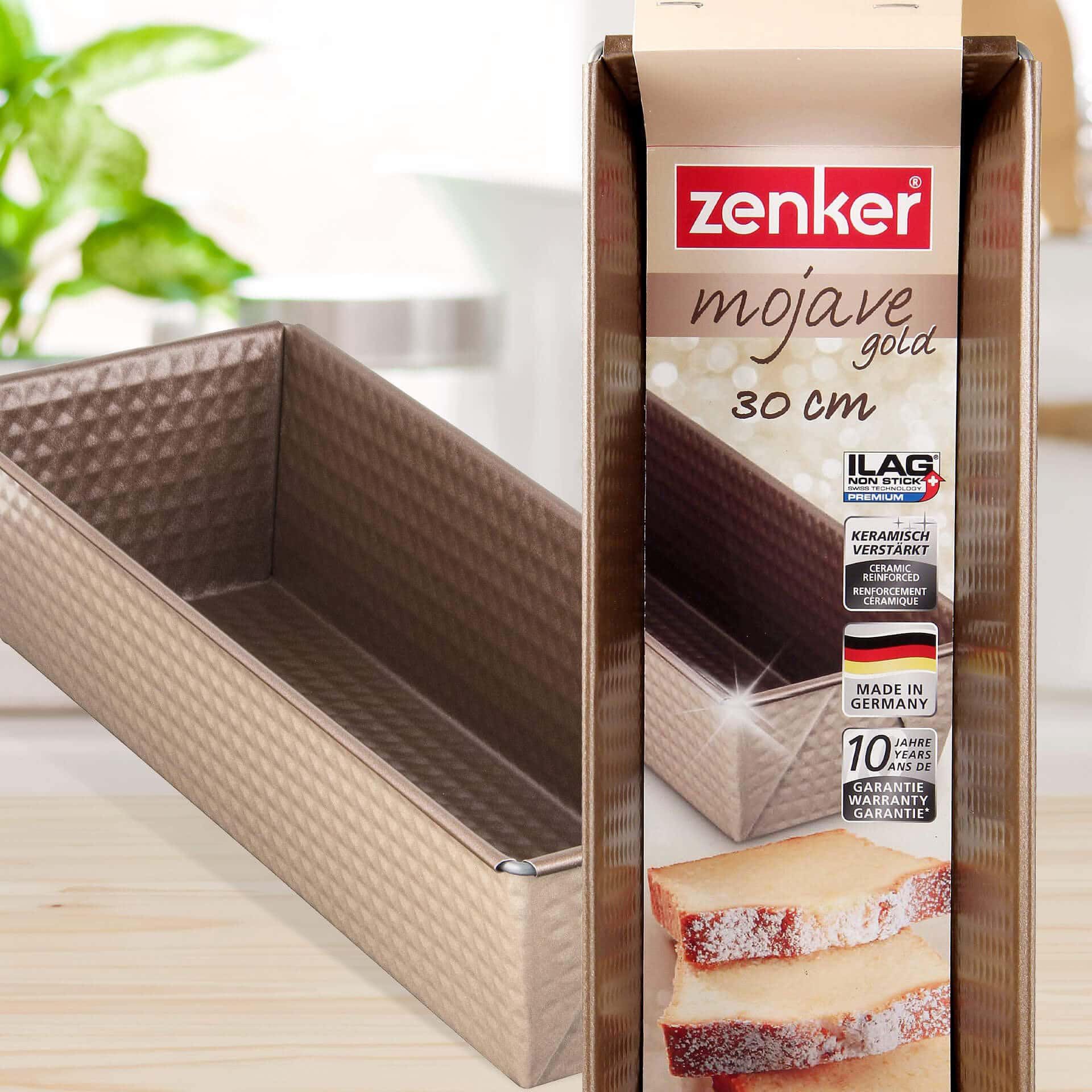 zenker-linea-mojave-gold-stampo-plum-cake-30-5-cm-antiaderente-con-particelle-mi image 3