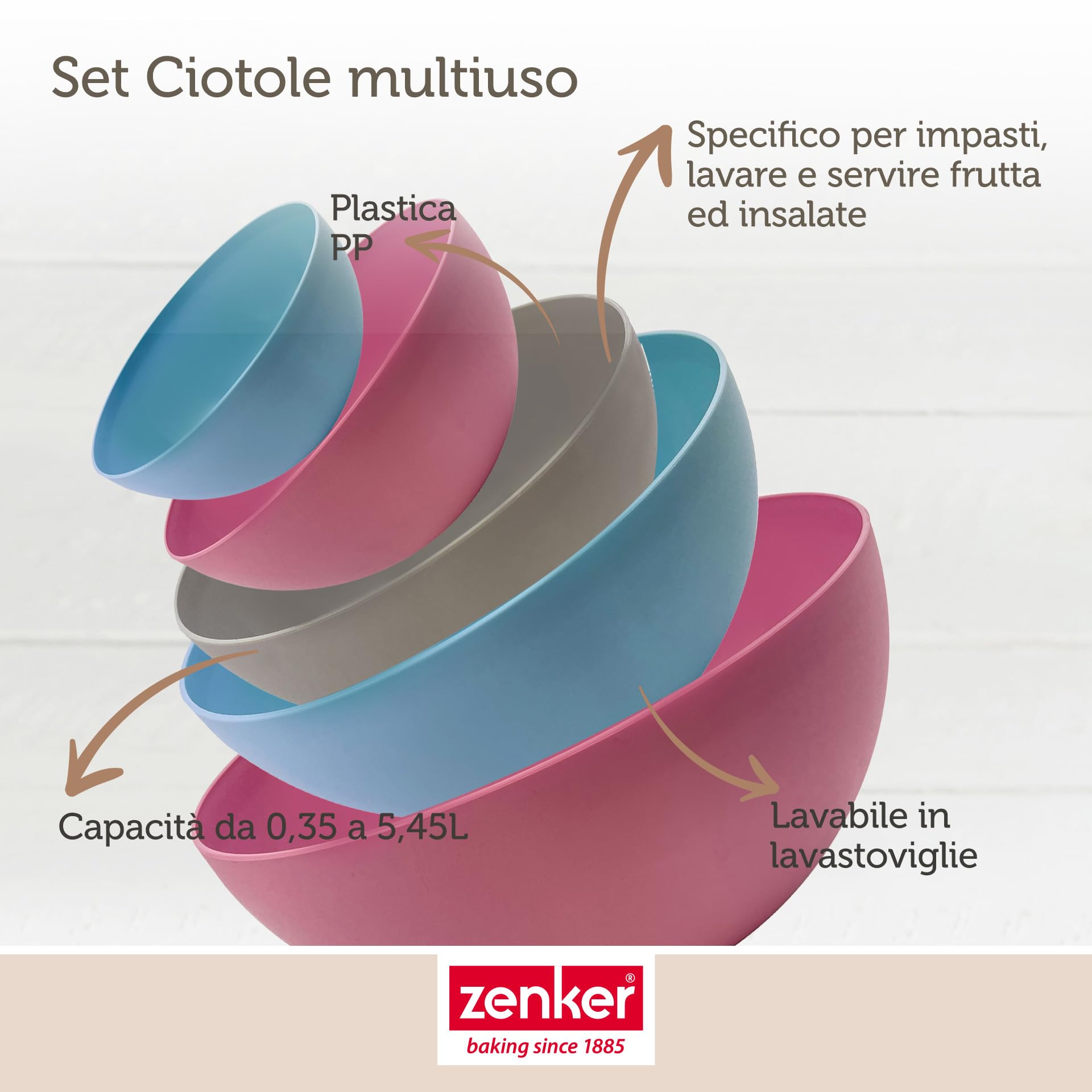 zenker-set-di-5-ciotole-da-cucina-impilabili-in-plastica-pp-microonde-e-lavastov image 3