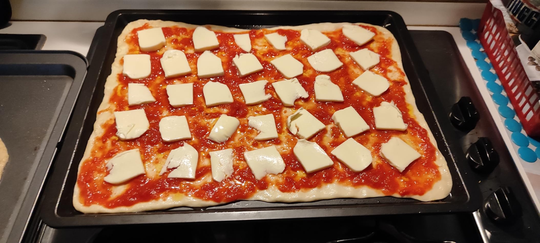 Focaccia da完善的 pizza