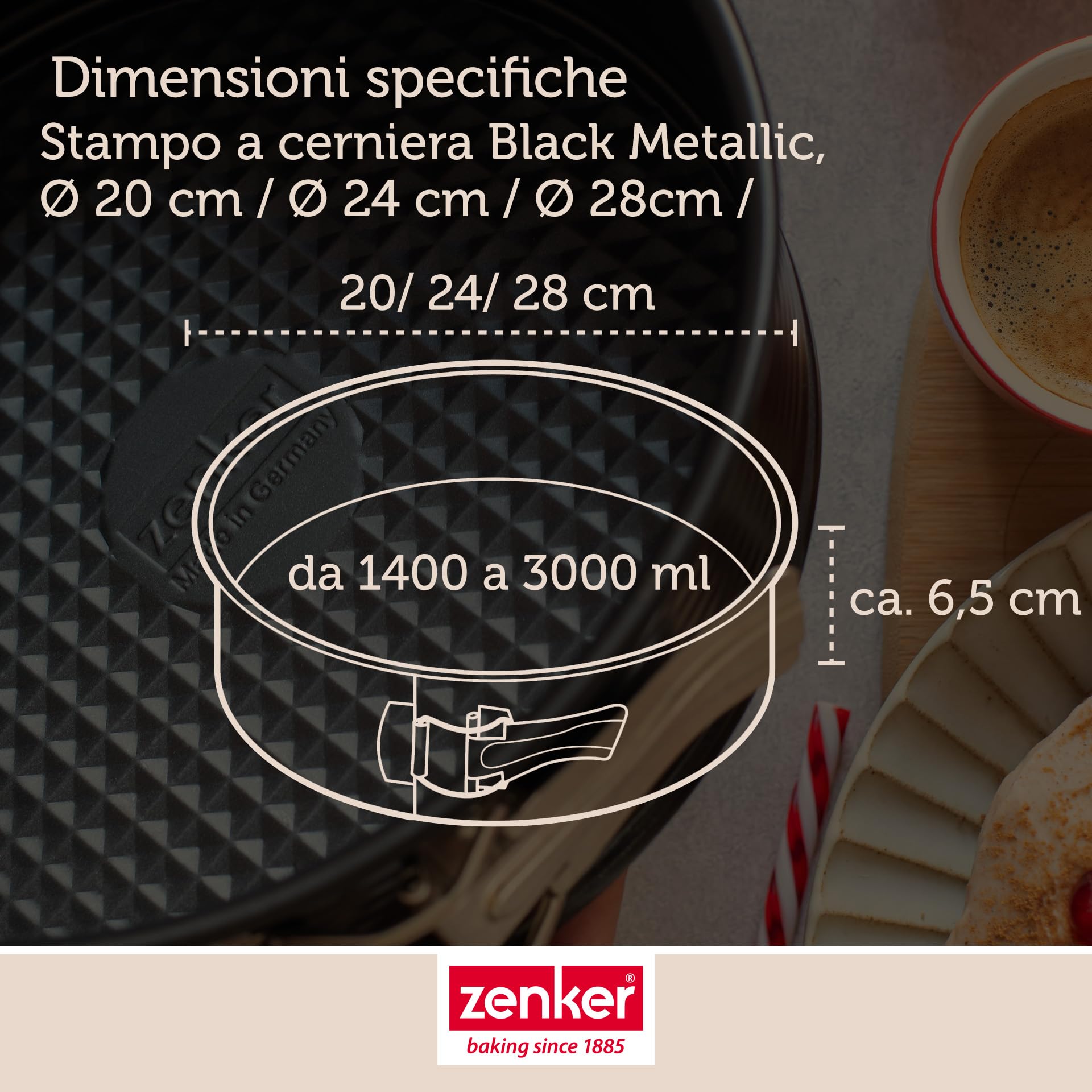 zenker-set-3-tortiere-apribili-a-cerniera-20-24-28-cm-in-acciaio-al-carbonio-ant image 5