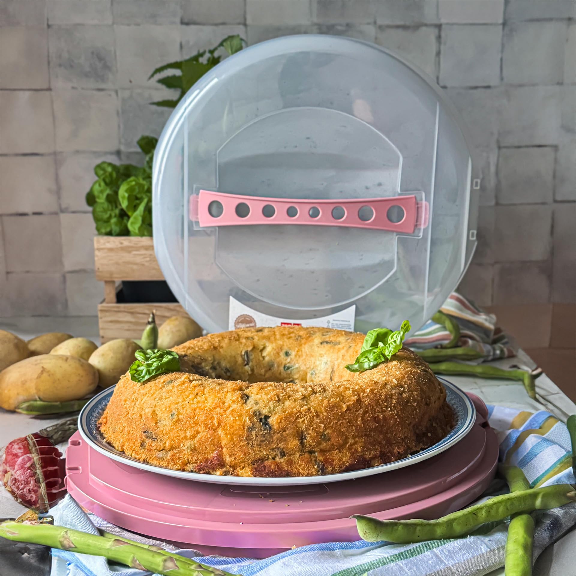 zenker-44497-porta-torta-rotondo-con-coperchio-e-2-chiusure-di-sicurezza-plastic image 7