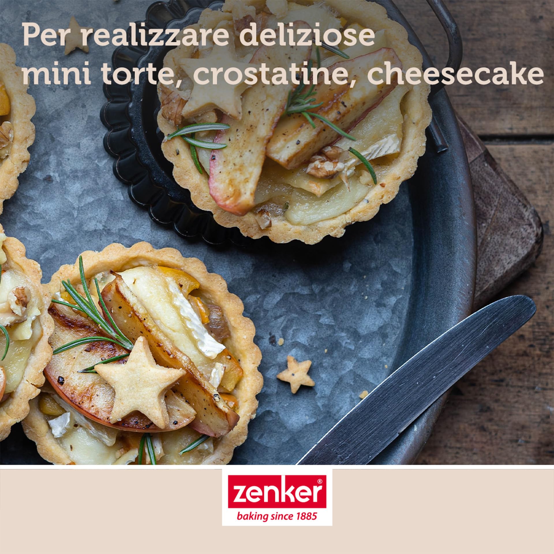 zenker-black-metallic-set-6-stampi-mini-crostatine-10-5-cm-in-acciaio-al-carboni image 7