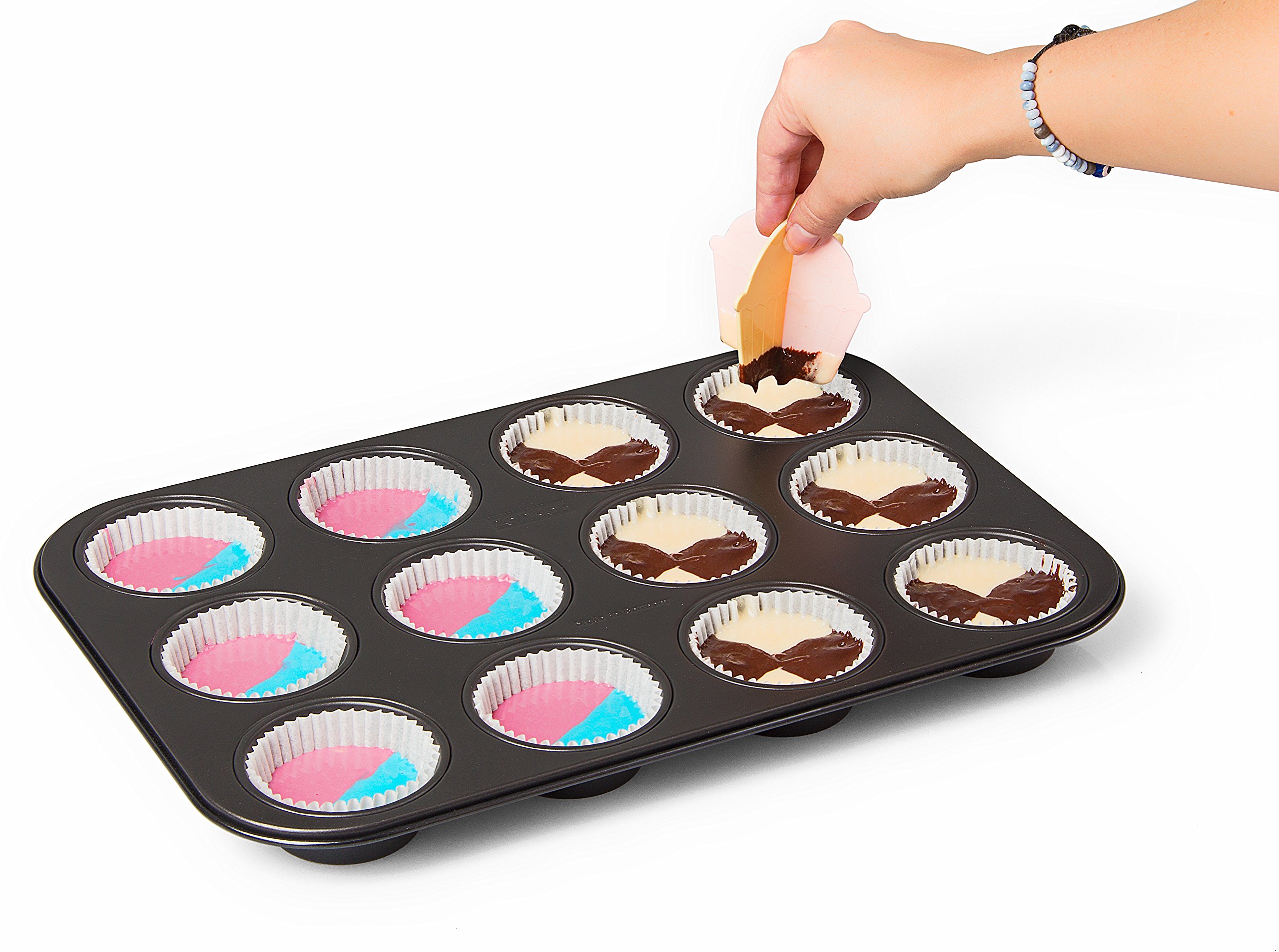 zenker-43065-0-set-12-divisori-per-cupcake-in-plastica-rosa-giallo image 6
