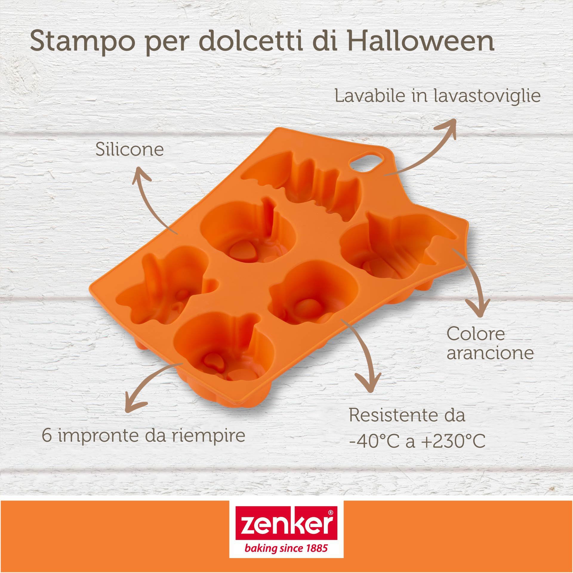 zenker-stampo-in-silicone-per-mini-torte-e-dolci-6-impronte-a-tema-halloween-da- image 5