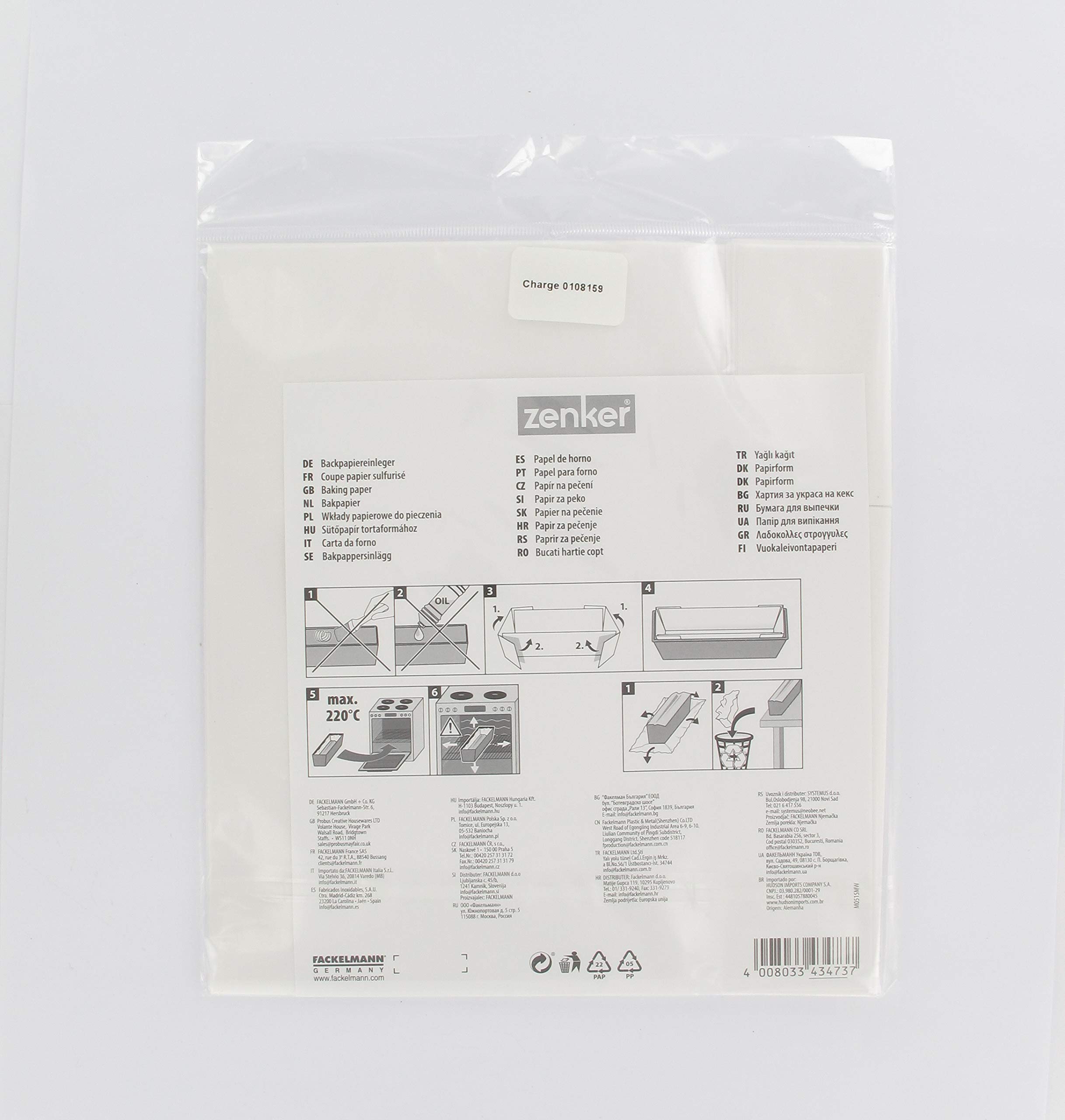 zenker-carta-da-forno-sagomata-per-plumcake-pronta-all-uso-42x22-cm-bianco-monou image 3