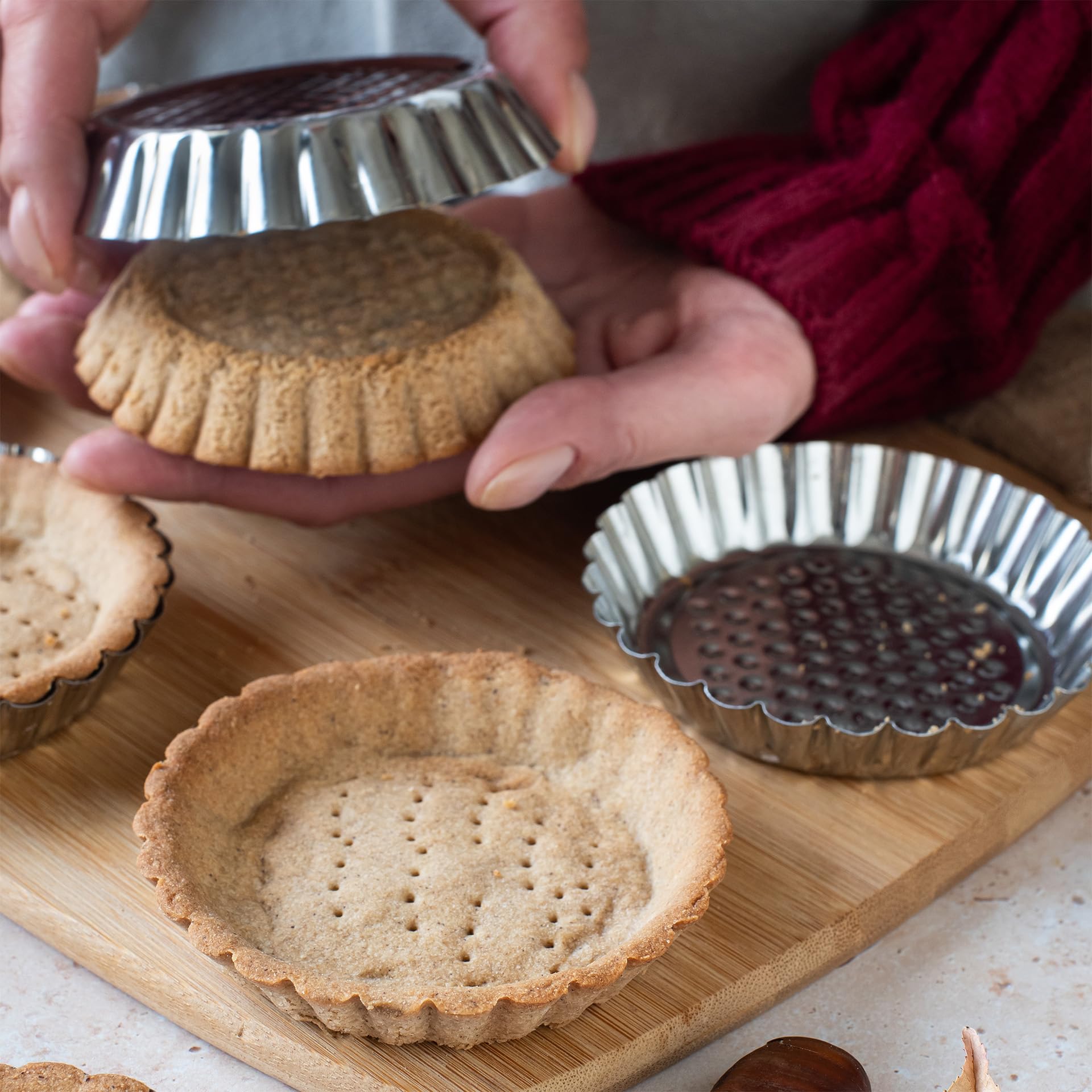 zenker-set-6-stampi-mini-crostatine-9-5-cm-in-acciaio-stagnato-argento image 4