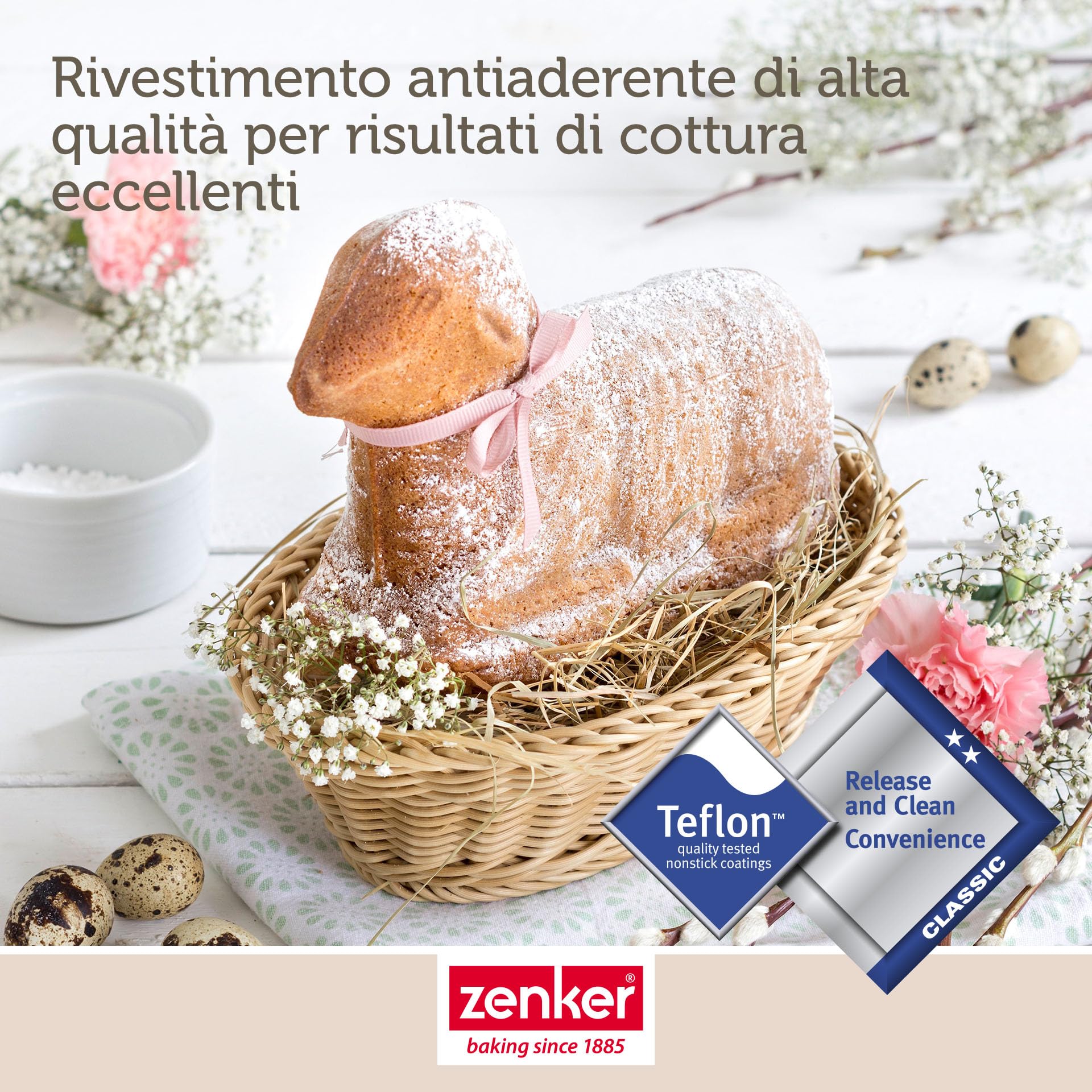 zenker-stampo-a-forma-di-agnello-teglia-antiaderente-in-acciaio-nero-28-x-16-x-8 image 7