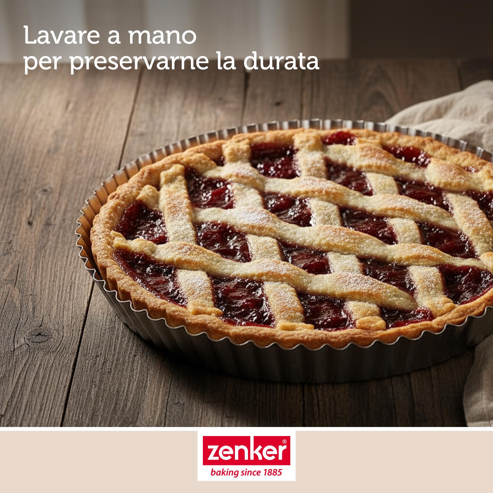 zenker-set-stampo-crostata-28-cm-6-stampi-monoporzione-9-5-cm-in-banda-stagnata- image 7