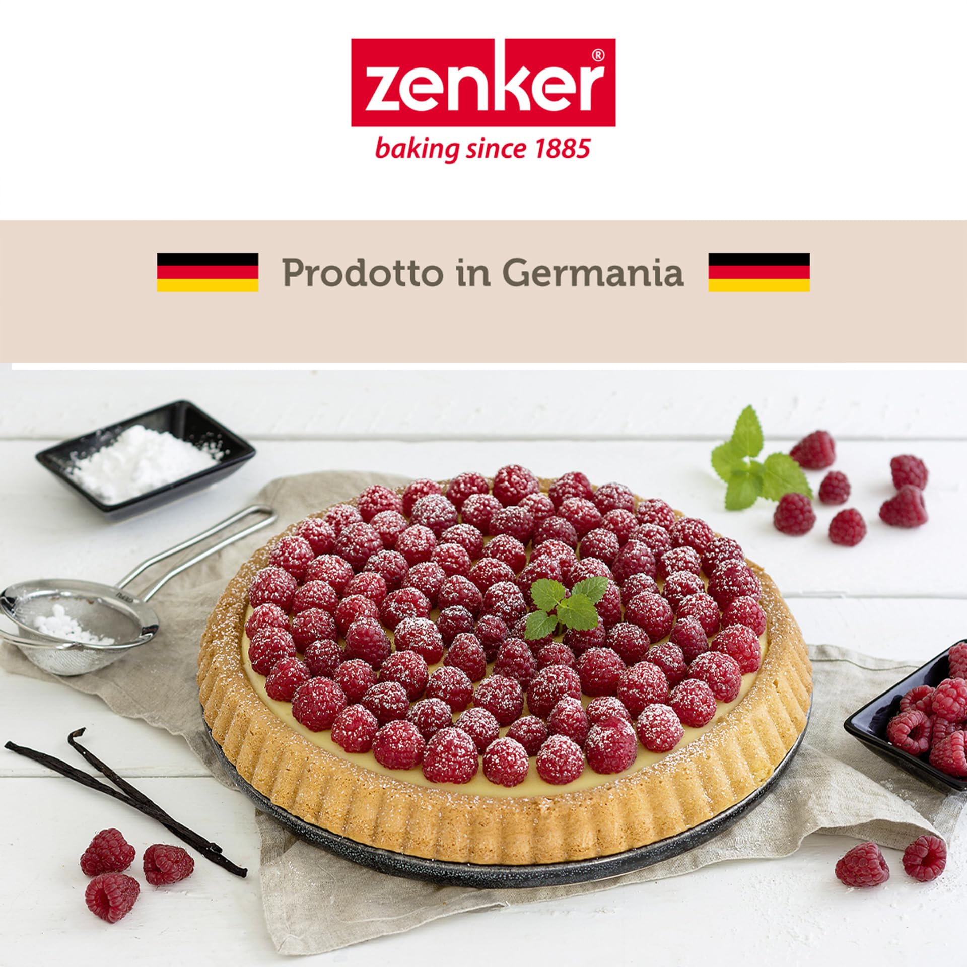 zenker-stampo-crostata-fondo-a-nido-d-ape-28-cm-linea-black-metallic-acciaio-con image 7