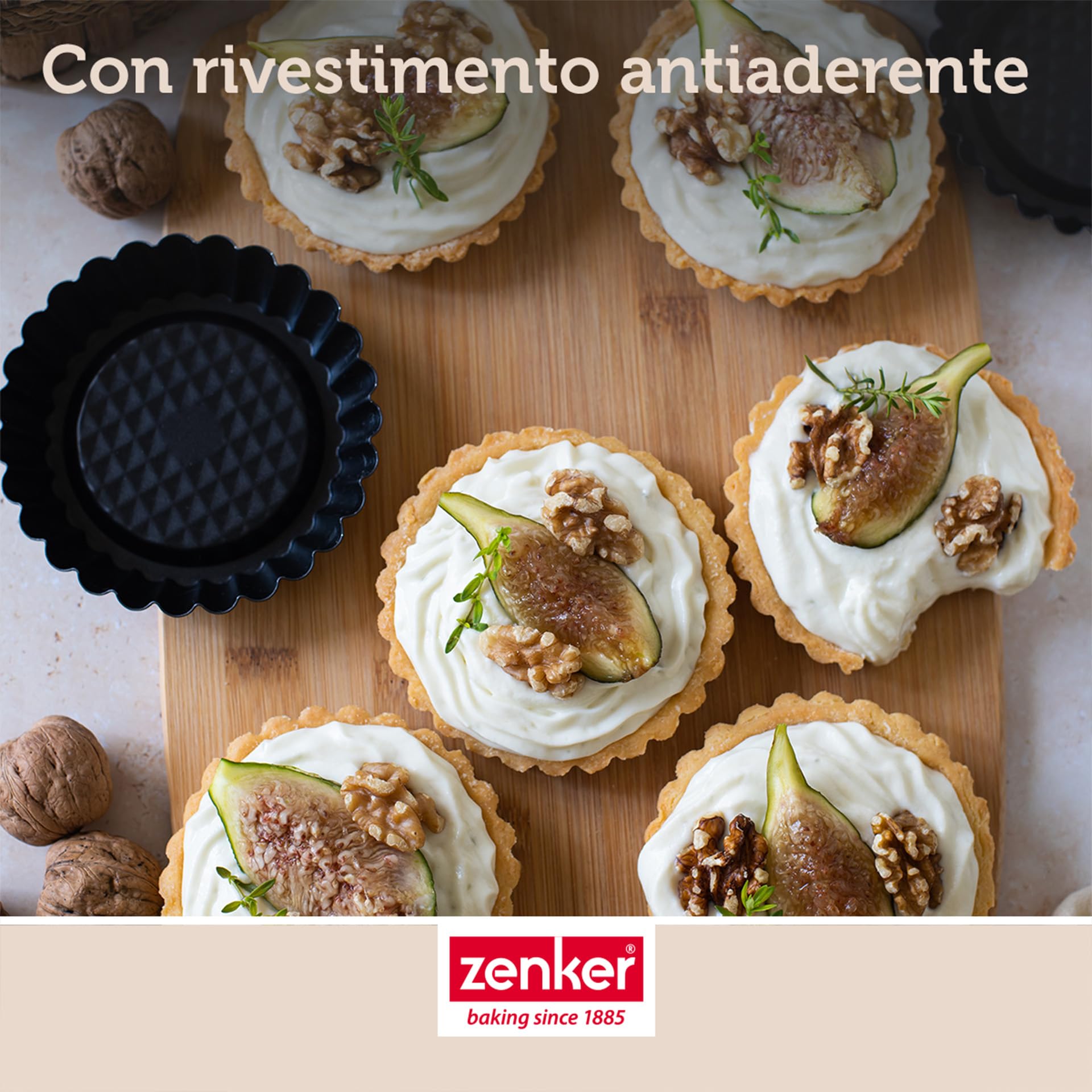 zenker-black-metallic-set-6-stampi-mini-crostatine-10-5-cm-in-acciaio-al-carboni image 6