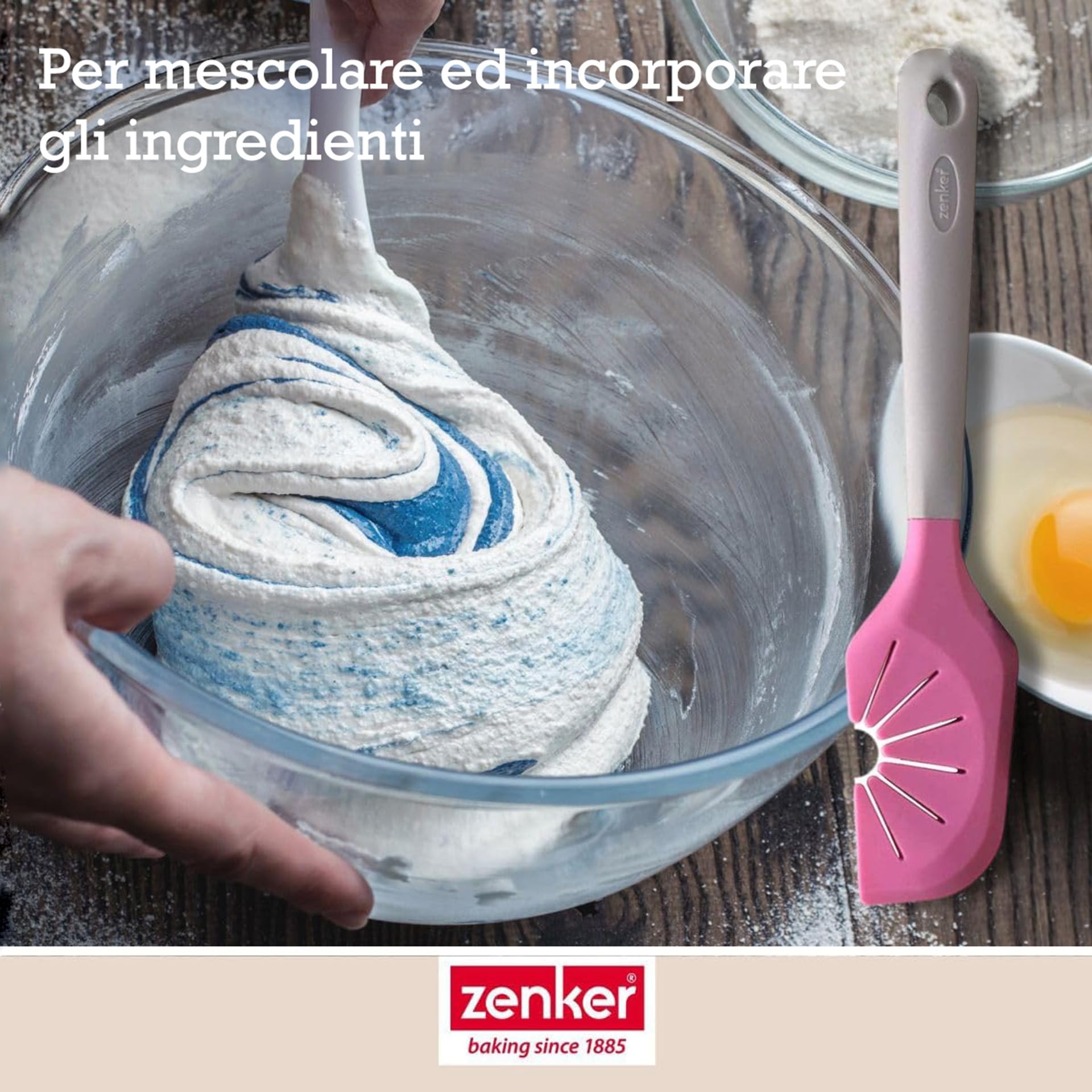 zenker-spatola-da-cucina-2-in-1-in-silicone-per-mescolare-impastare-e-pulire-la- image 6