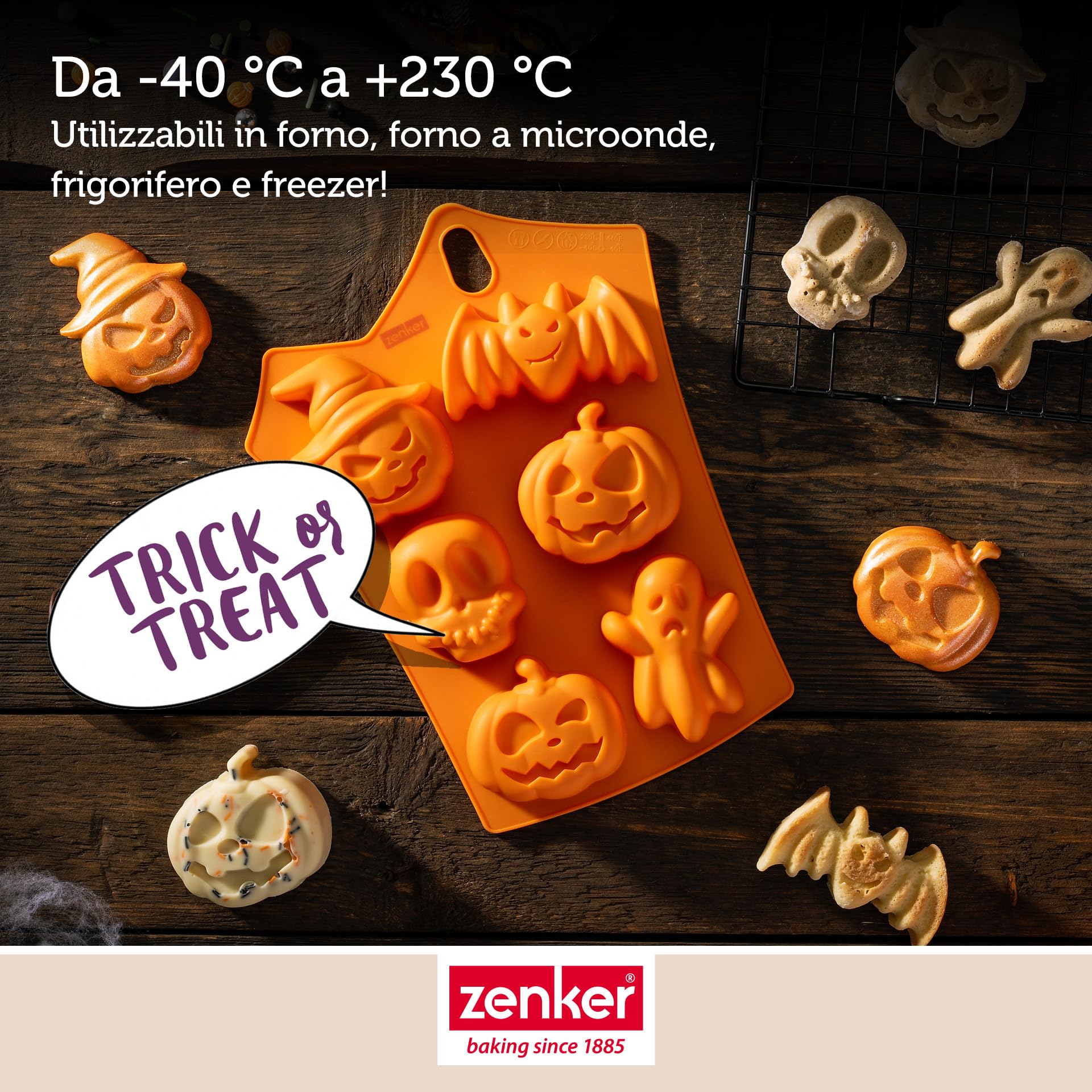 zenker-set-2-stampi-in-silicone-halloween-6-impronte-mini-torte-e-10-impronte-mi image 5
