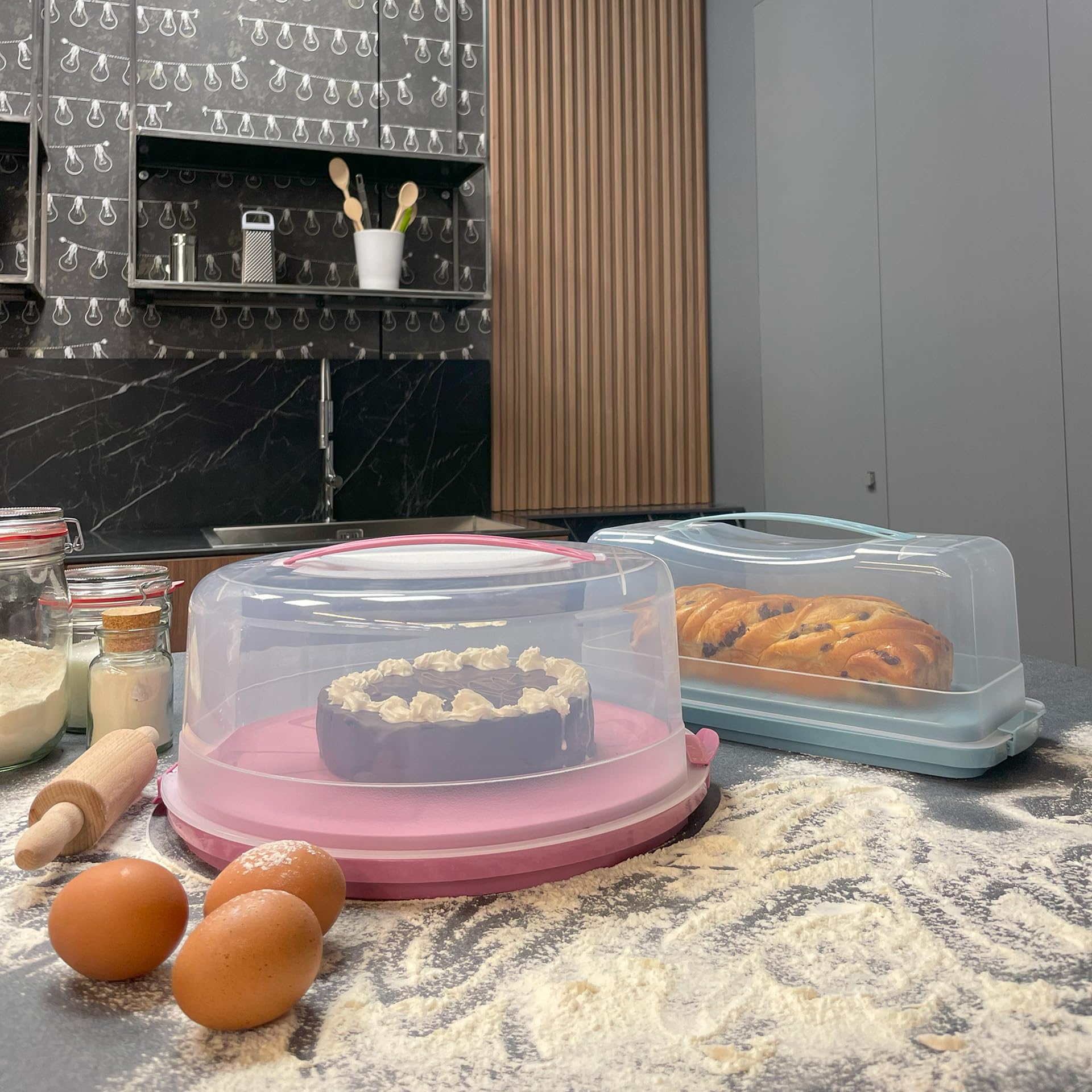 zenker-44497-porta-torta-rotondo-con-coperchio-e-2-chiusure-di-sicurezza-plastic image 3