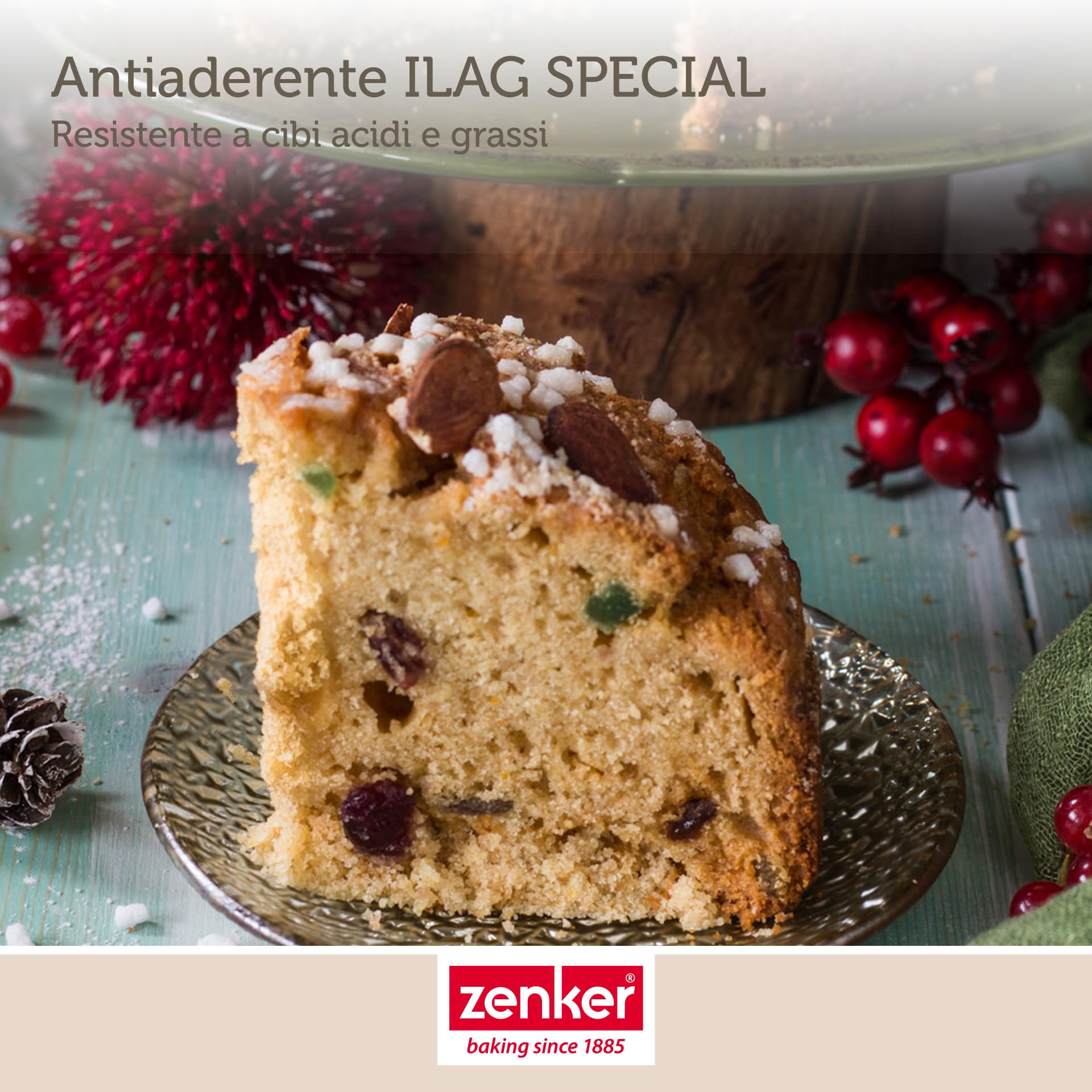 zenker-stampo-panettone-18x10-cm-merry-christmas-in-acciaio-al-carbonio-con-rive image 5