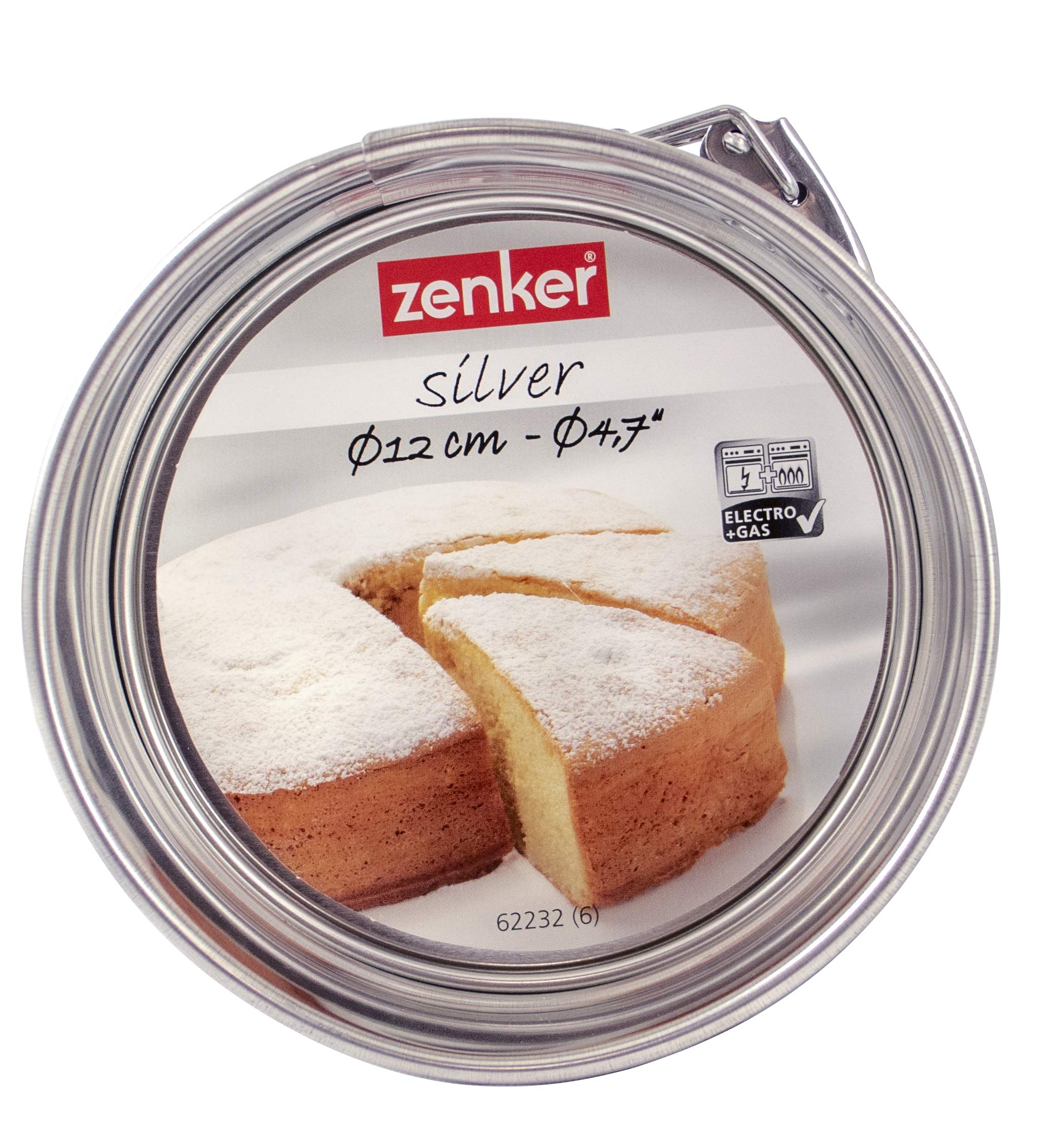 zenker-mini-tortiera-apribile-12-cm-in-acciaio-stagnato-stampo-a-cerniera-per-mo image 2