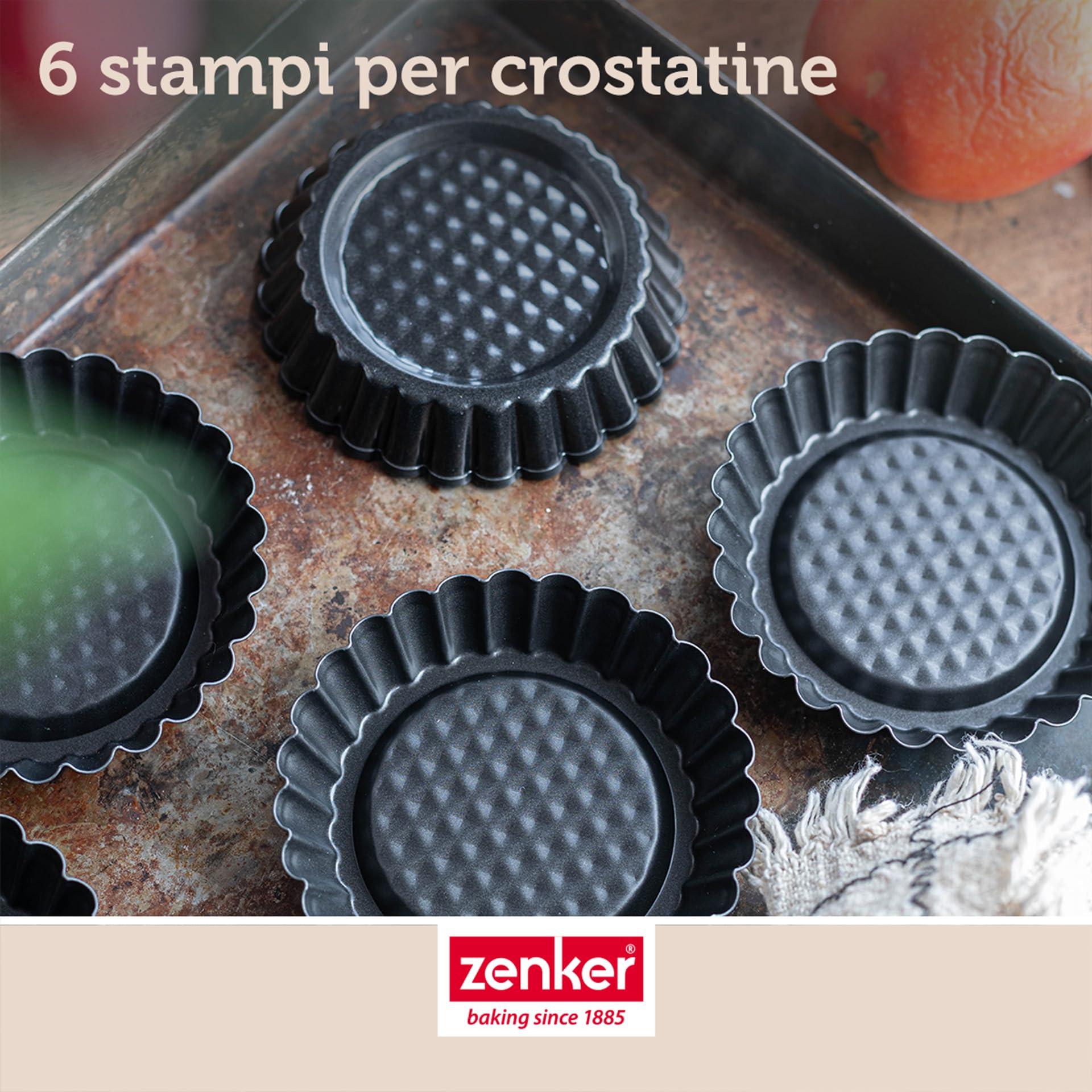 zenker-black-metallic-set-6-stampi-mini-crostatine-10-5-cm-in-acciaio-al-carboni image 3