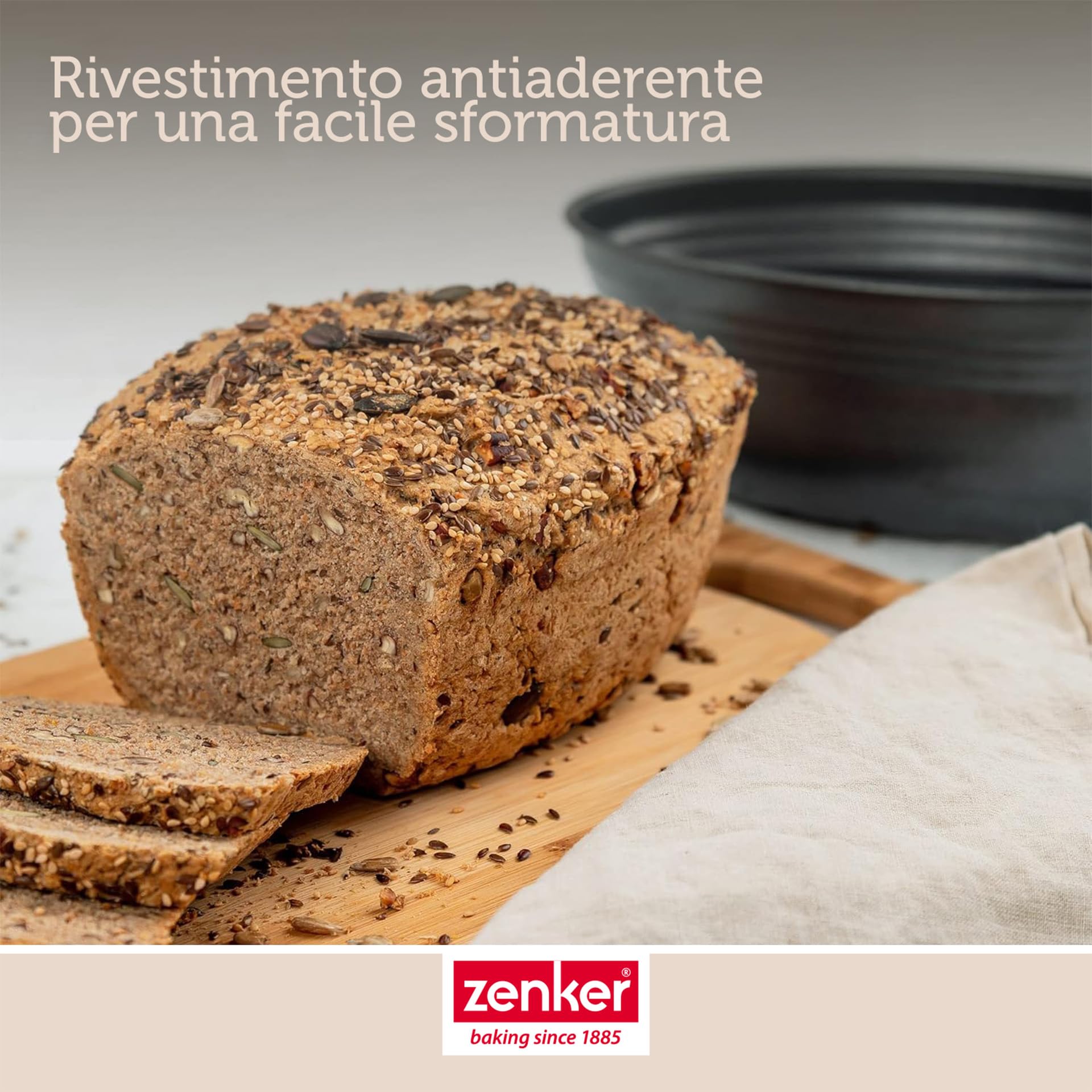 zenker-stampo-ovale-per-pane-26-5-cm-con-fondo-a-nido-d-ape-carbon-steel-antiade image 7