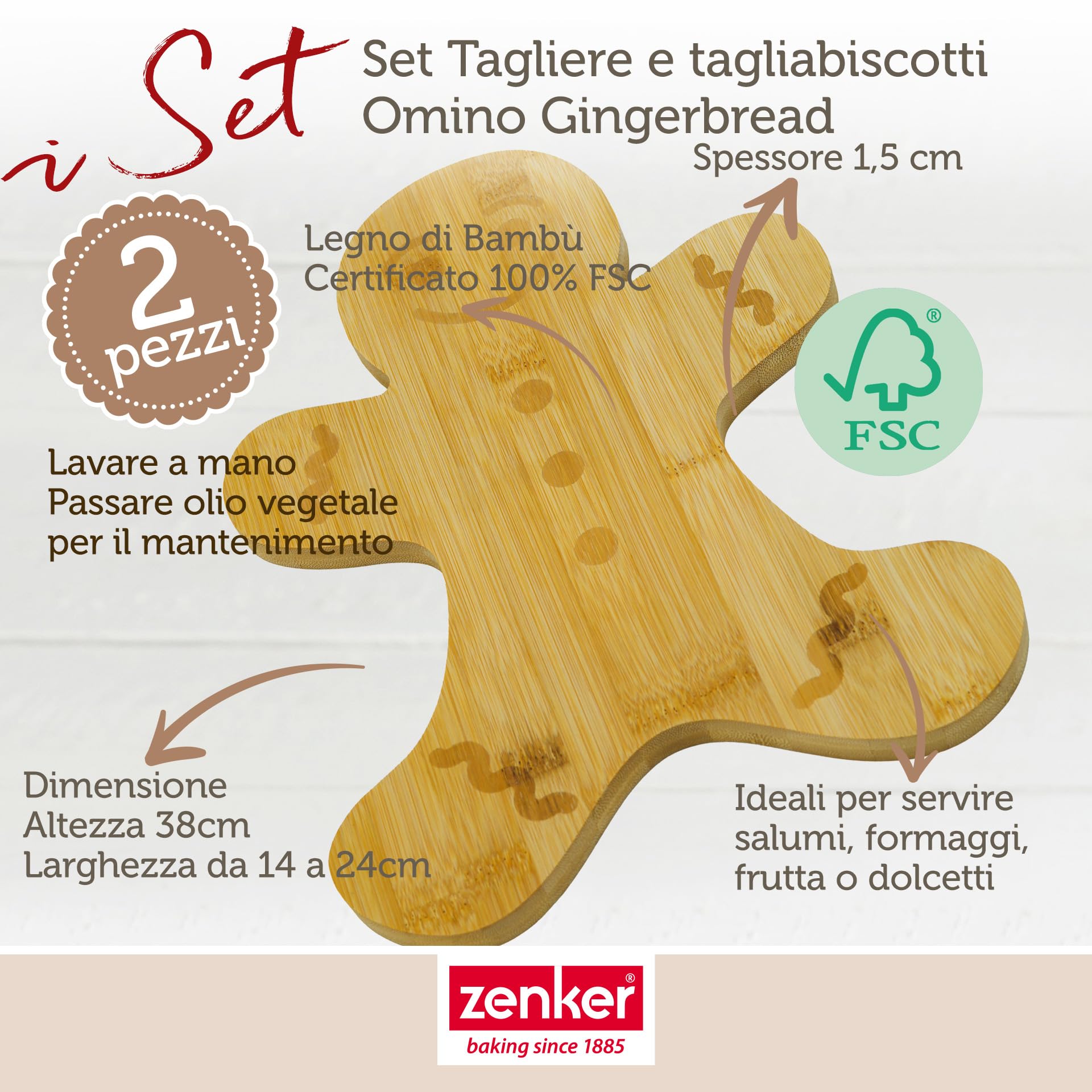 zenker-set-natale-tagliere-omino-di-pan-di-zenzero-in-bamb-fsc-formina-biscotti- image 2