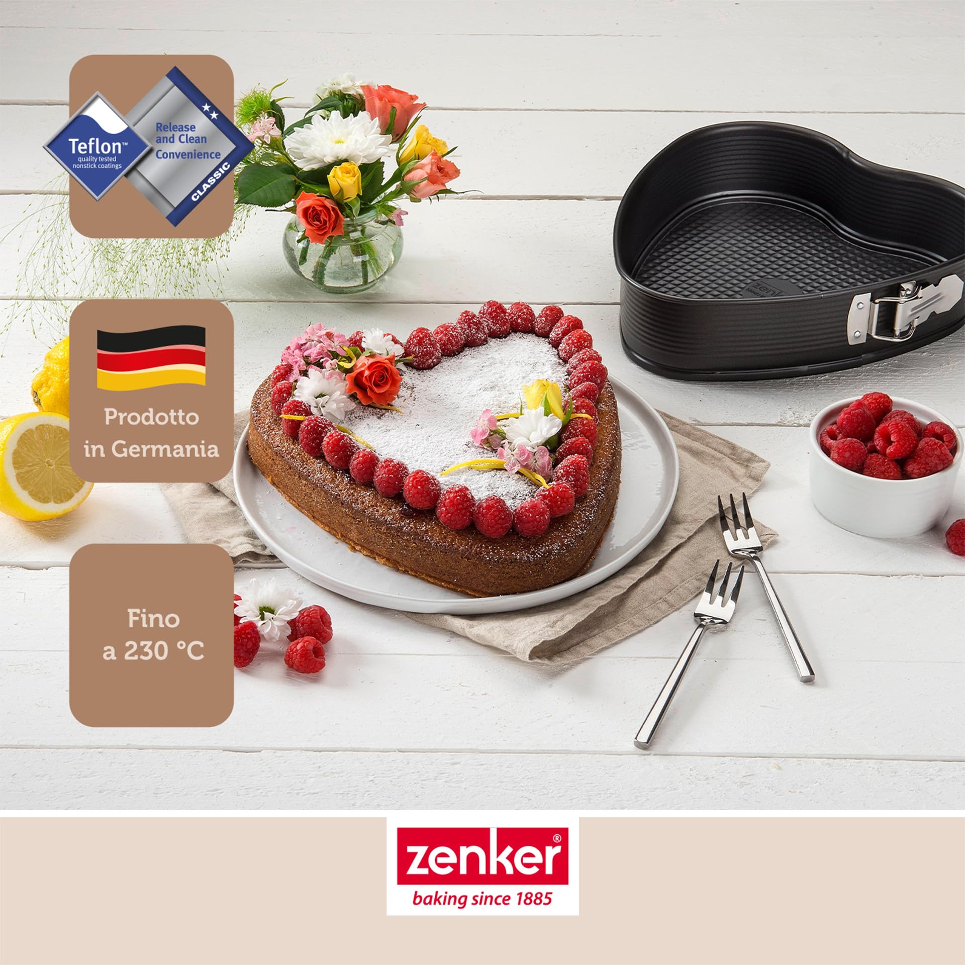 zenker-stampo-heart-apribile-con-cerniera-a-forma-di-cuore-26-x-7-cm-antiaderent image 2