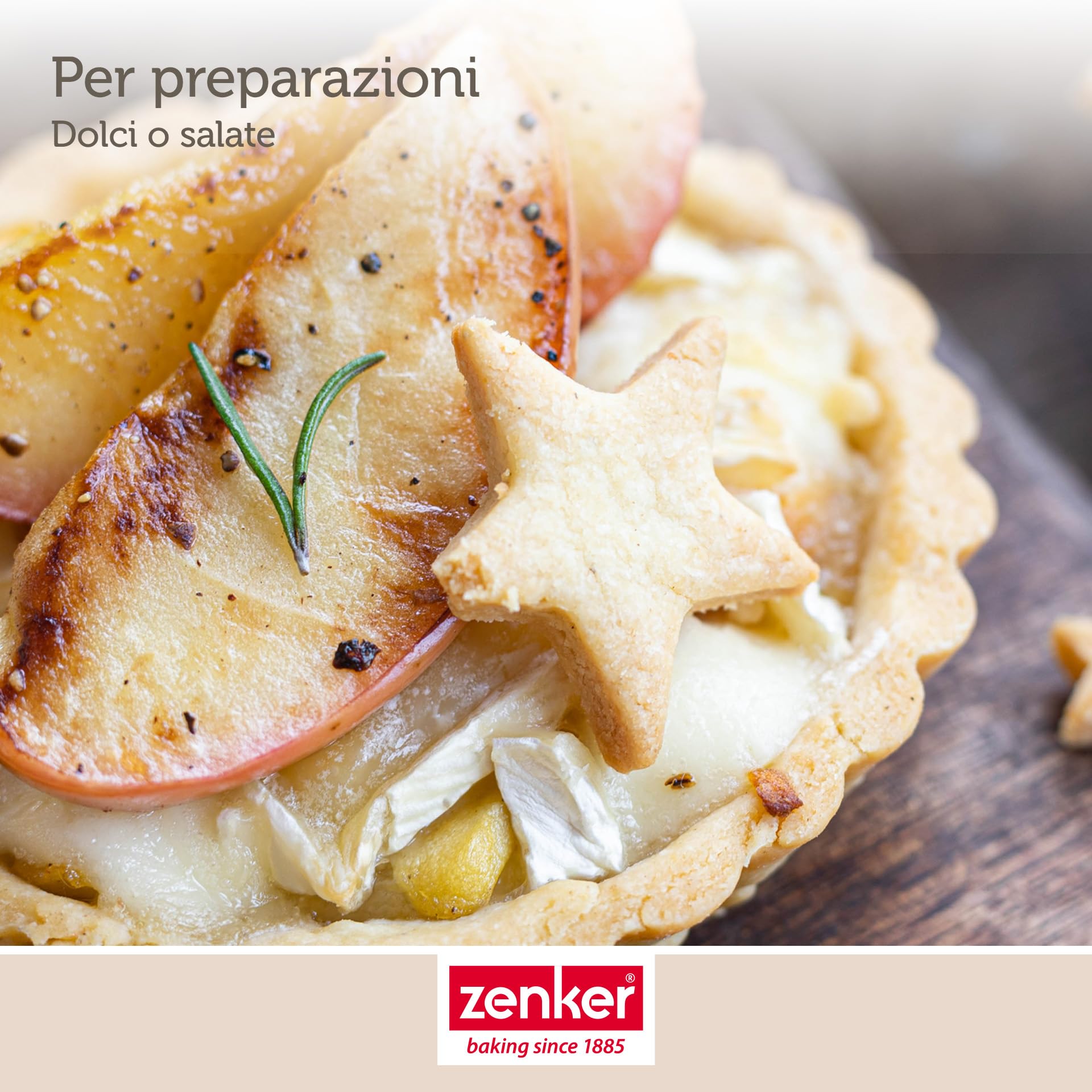 zenker-set-stampo-crostata-28-cm-6-stampi-monoporzione-9-5-cm-in-banda-stagnata- image 6