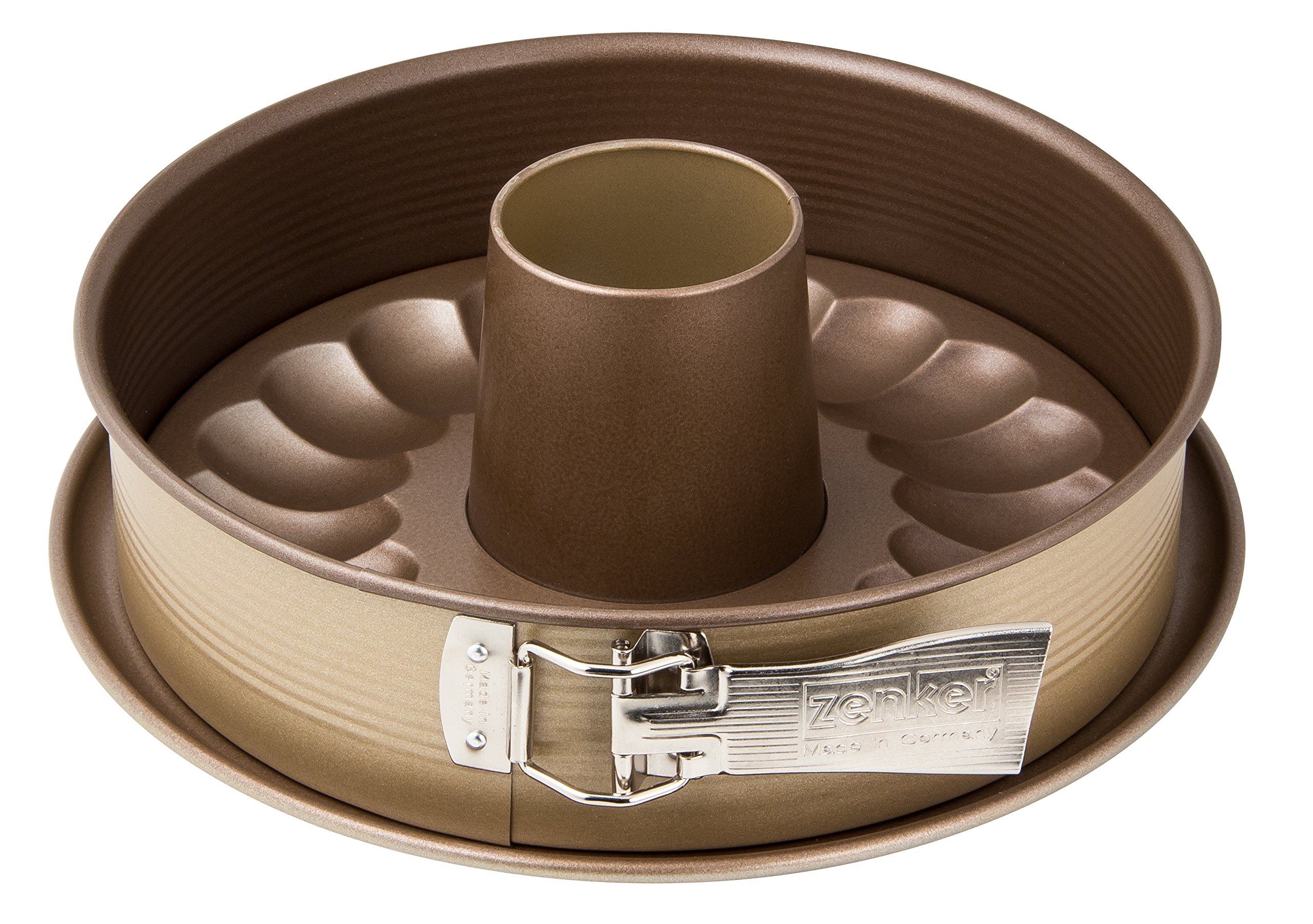 zenker-7352-tortiera-apribile-linea-mojave-gold-26-cm-a-2-fondi-con-base-sporgen image 4