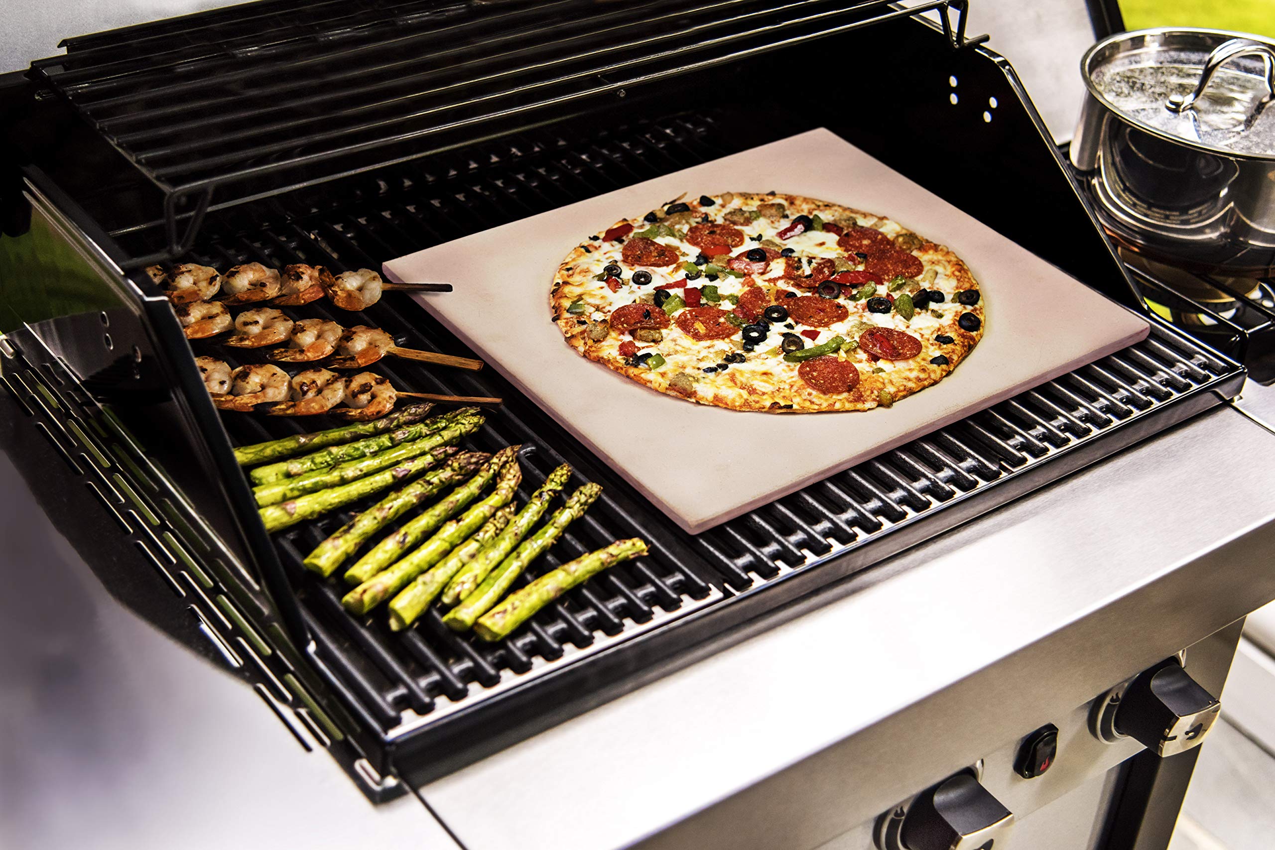 char-broil-140-775-pietra-per-pizza-rettangolare-in-cordierite-40-x-35-cm-per-gr image 2