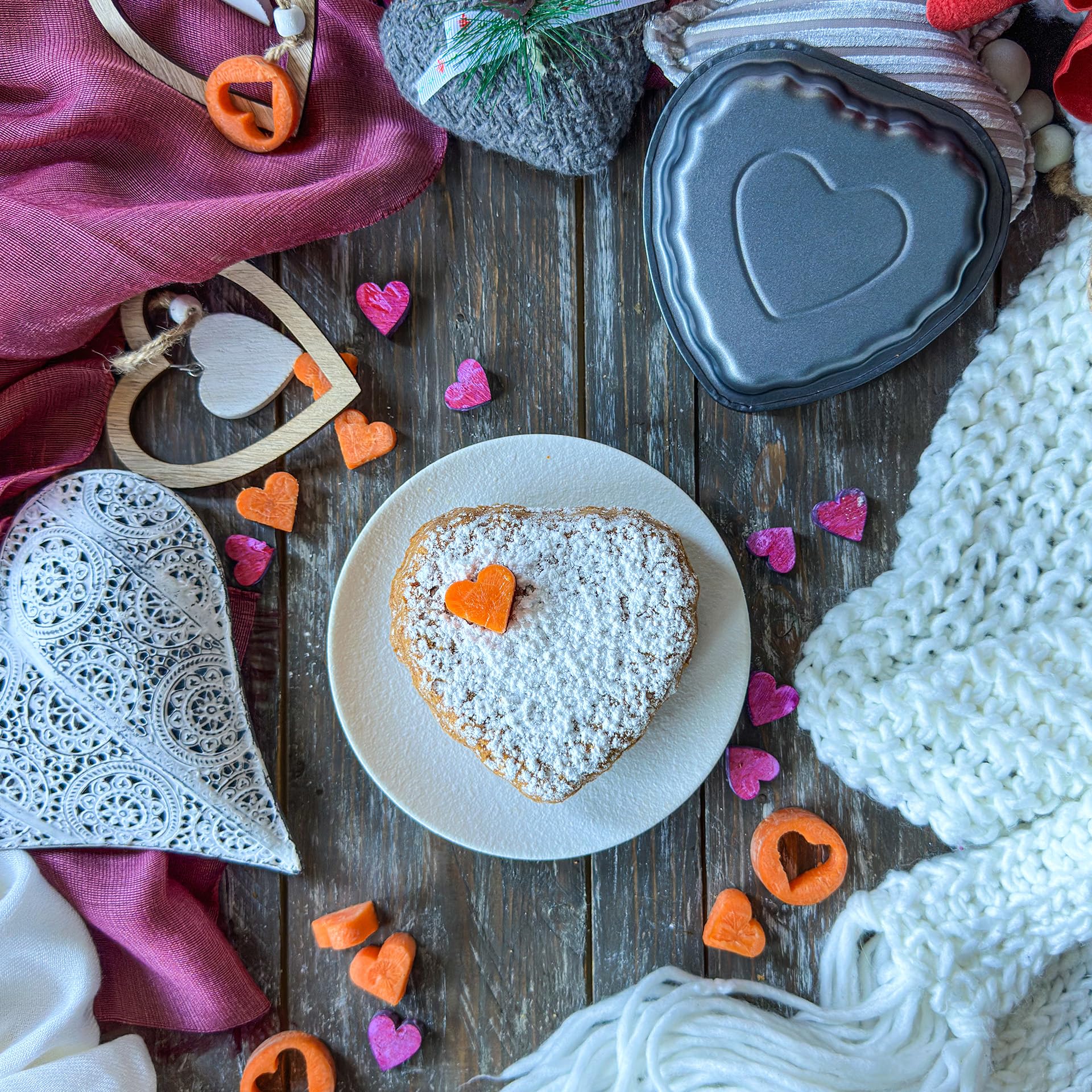 zenker-special-mini-set-2-stampi-a-forma-di-cuore-per-mini-torte-acciaio-al-carb image 6