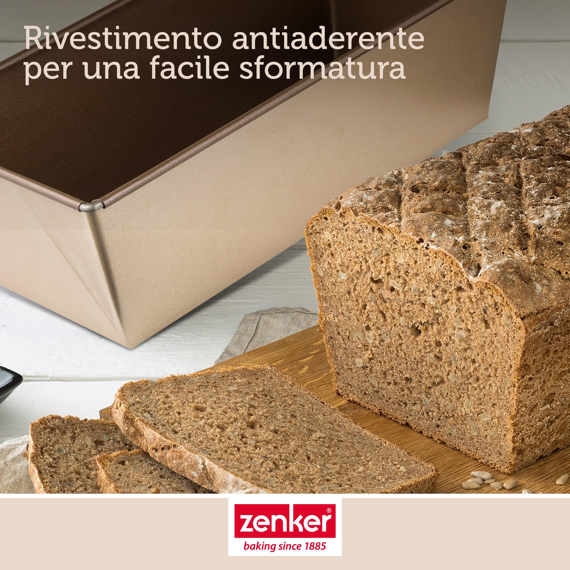 zenker-stampo-pane-maxi-plum-cake-linea-mojave-gold-31x16x10-cm-antiaderente-rin image 6
