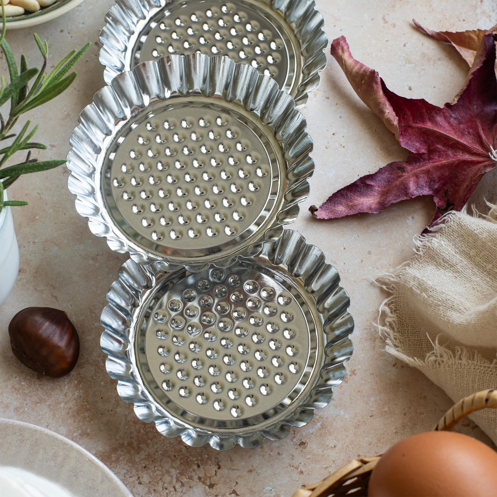 zenker-set-6-stampi-mini-crostatine-9-5-cm-in-acciaio-stagnato-argento image 3