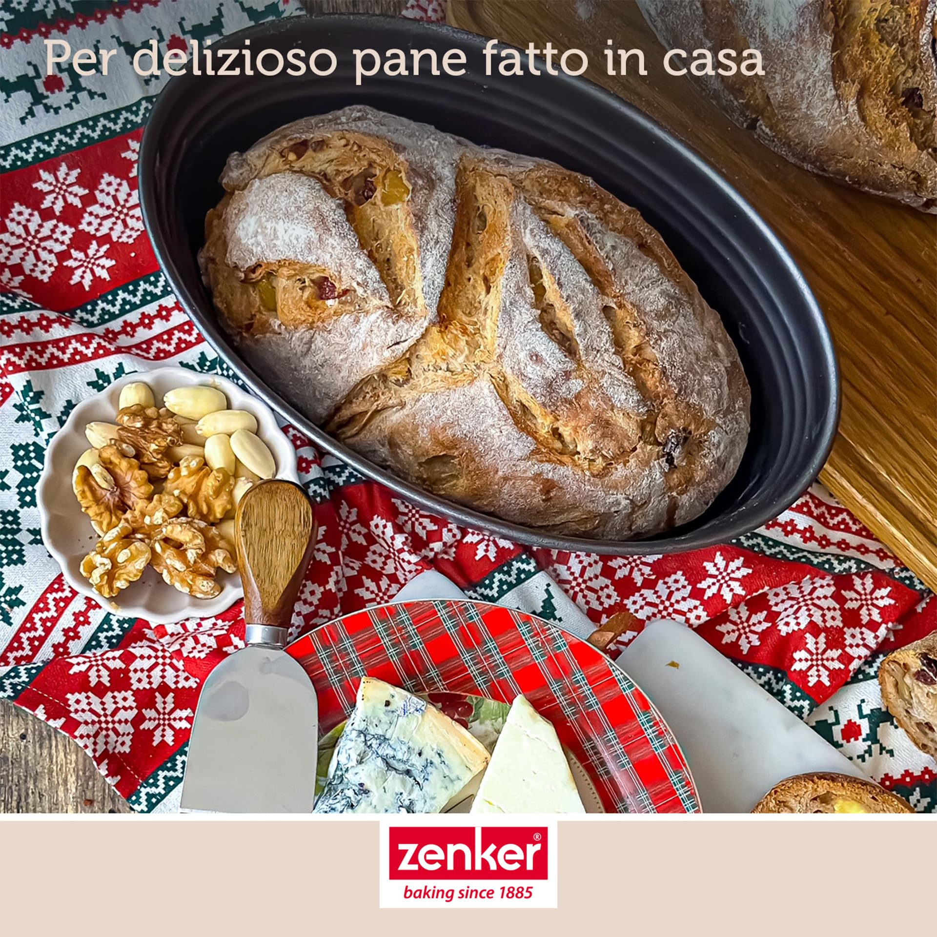 zenker-stampo-ovale-per-pane-26-5-cm-con-fondo-a-nido-d-ape-carbon-steel-antiade image 8