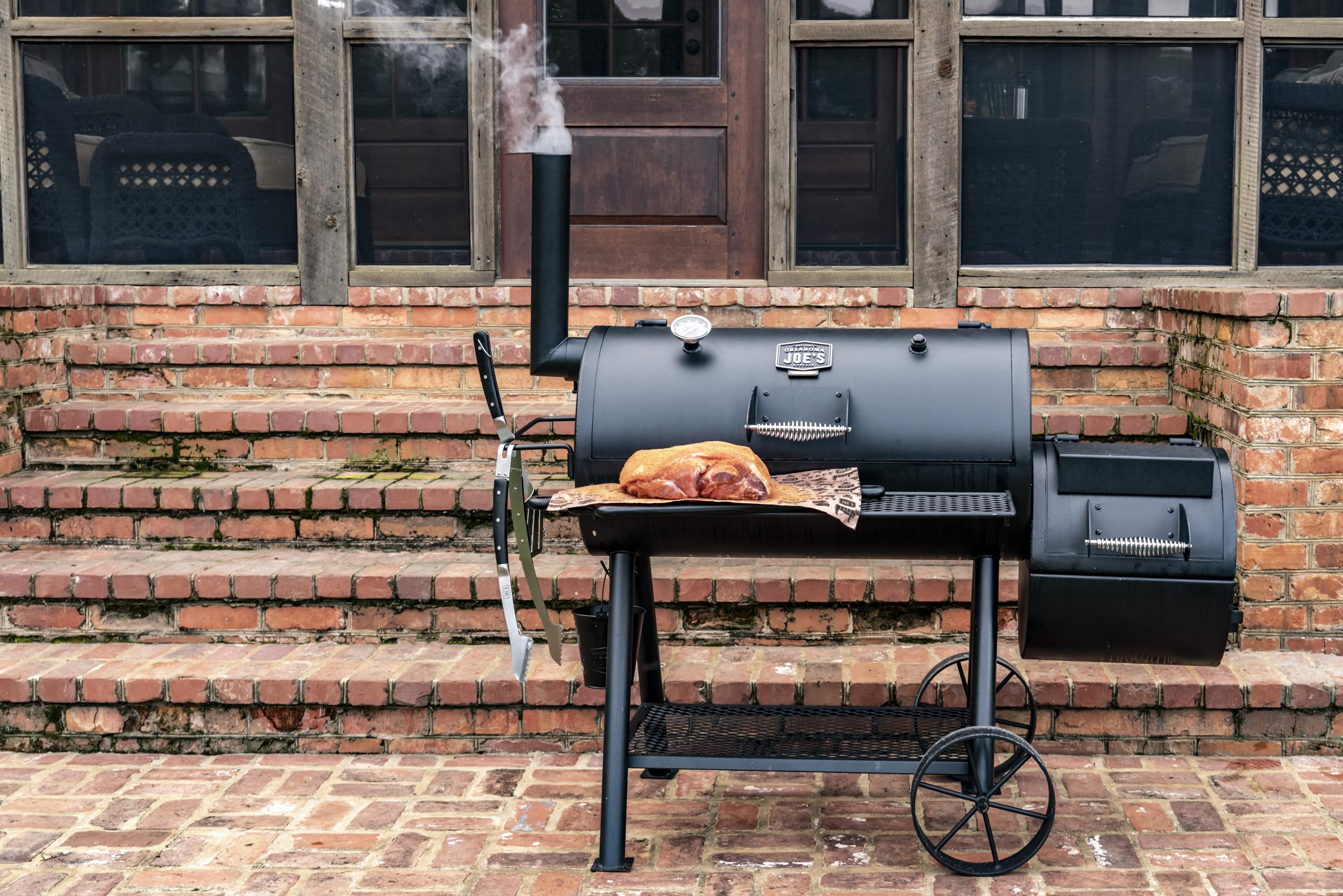 oklahoma-joe-s-highland-smoker-char-broil-140755-affumicatore-a-carbone-in-accia image 6