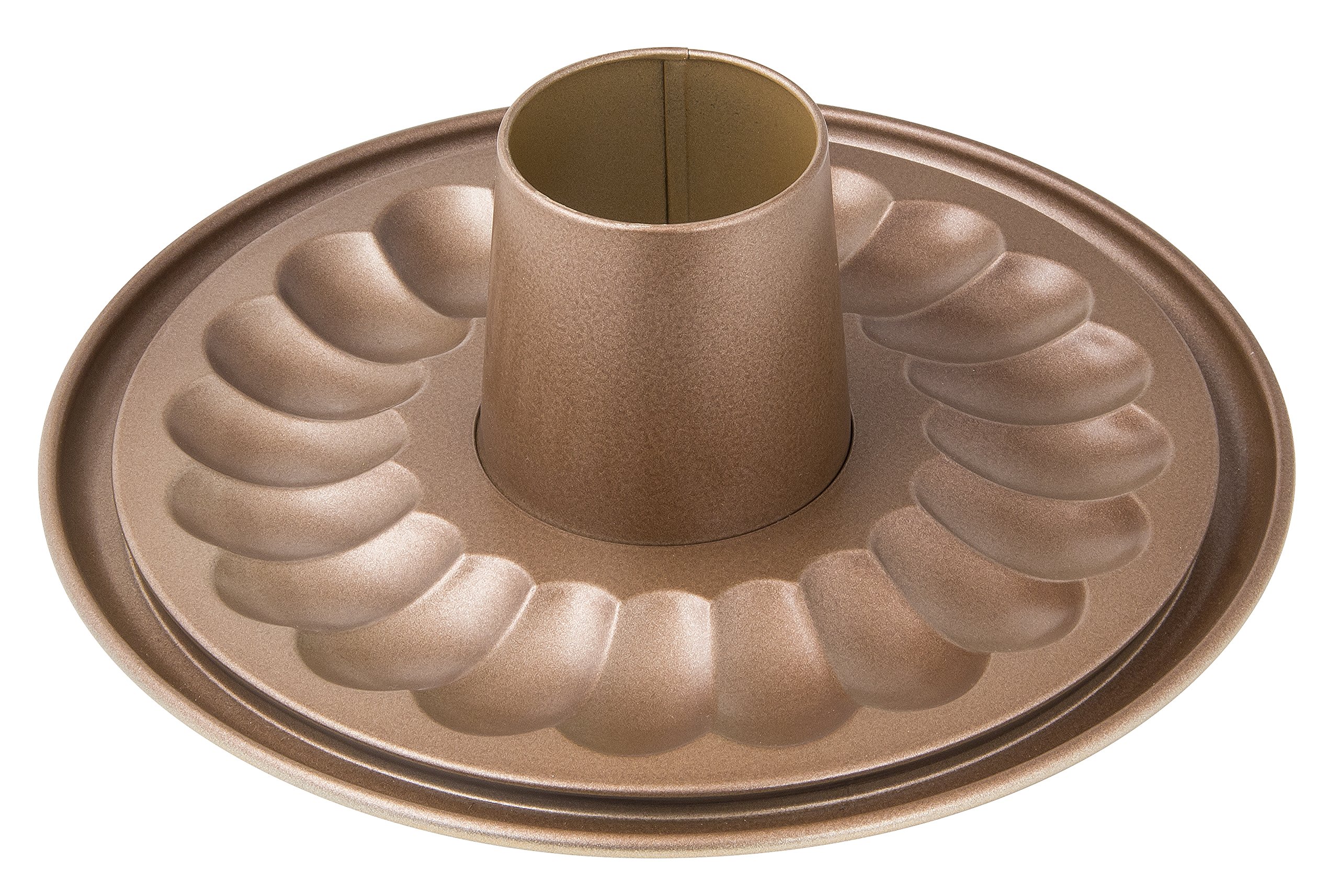 zenker-7352-tortiera-apribile-linea-mojave-gold-26-cm-a-2-fondi-con-base-sporgen image 7
