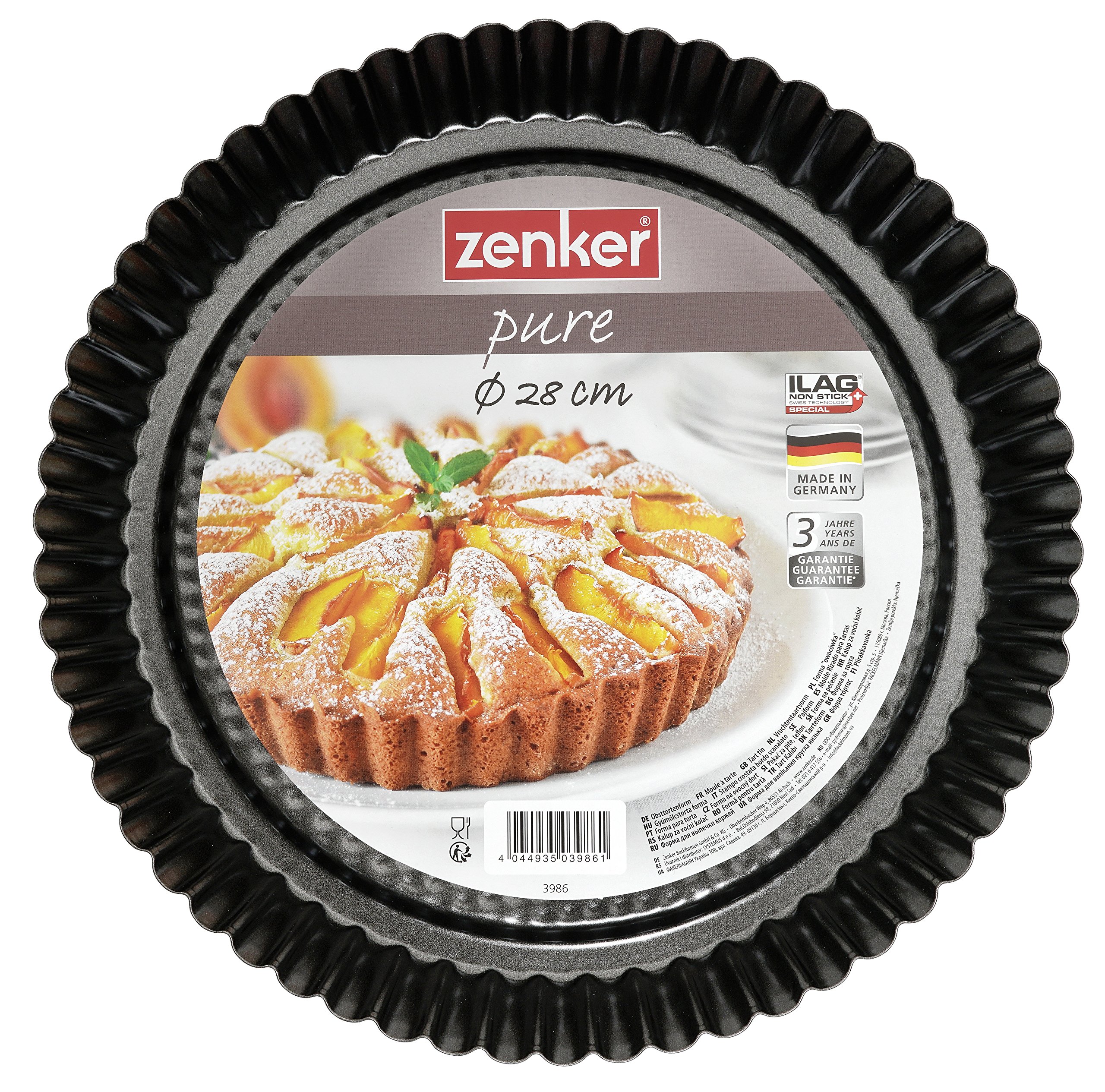 zenker-z3986-stampo-per-torta-alla-frutta-aa828-cm-antiaderente-nero-resiste-fin image 2
