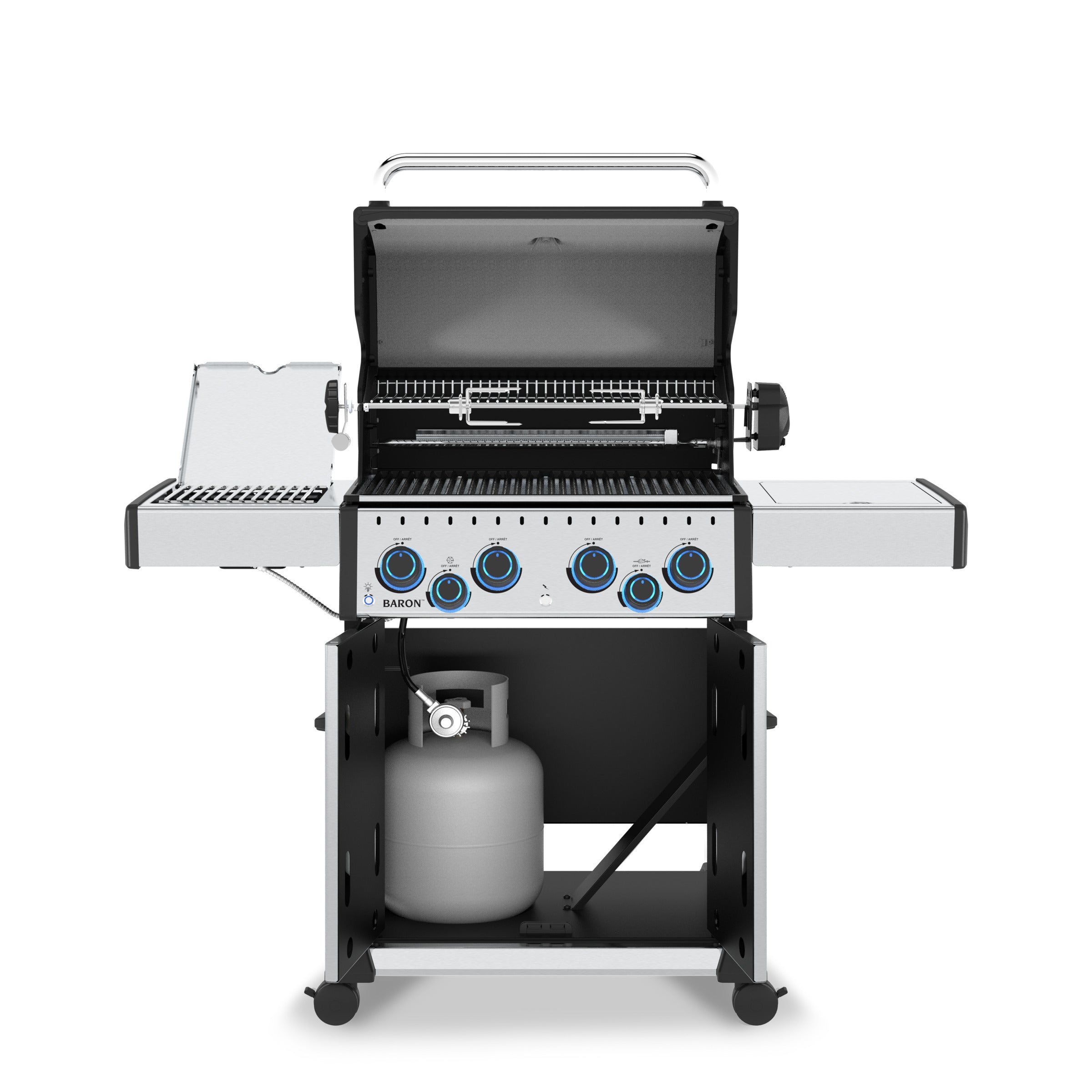 broil-king-baron-s-490-pro-infrared-barbecue-a-gas-4-fuochi-con-fornello-lateral image 2