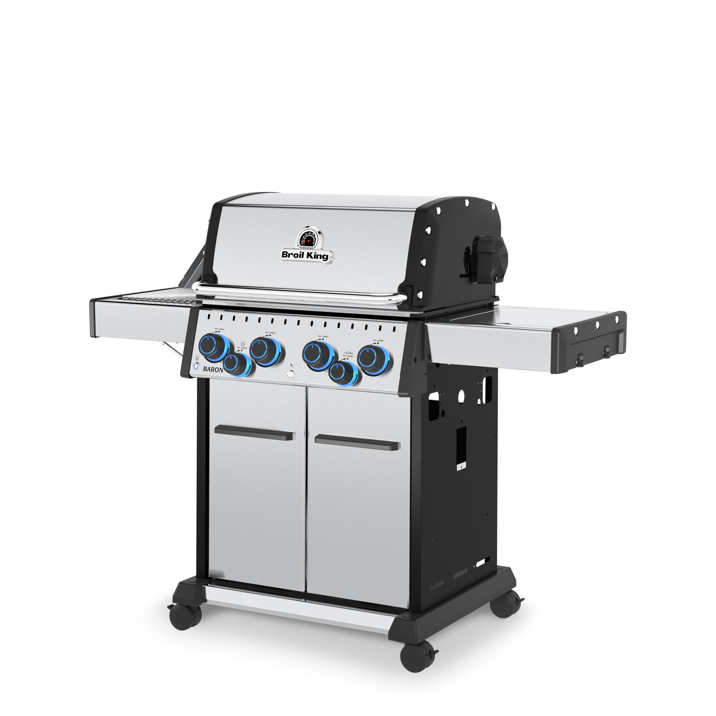 broil-king-baron-s-490-pro-infrared-barbecue-a-gas-4-fuochi-con-fornello-lateral image 4