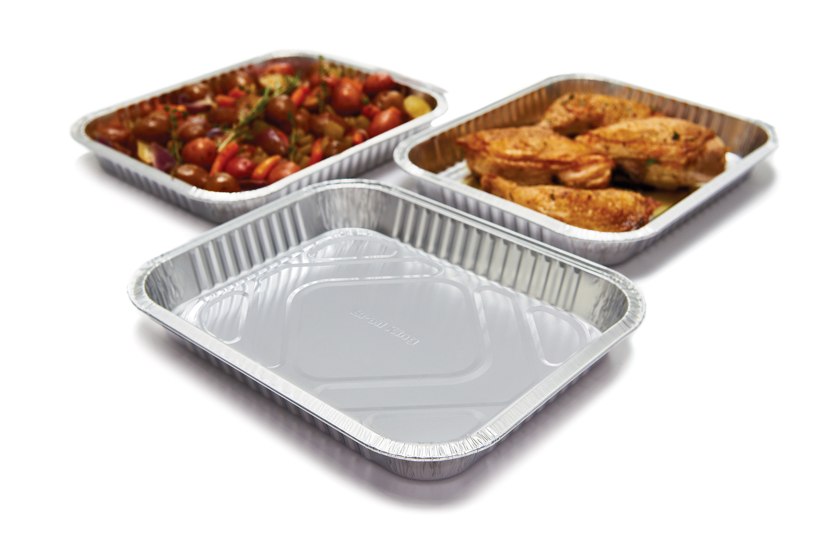 broil-king-foil-roasting-pan-3-pack-vaschette-drip-pan-in-alluminio-26x32-cm-per image 4