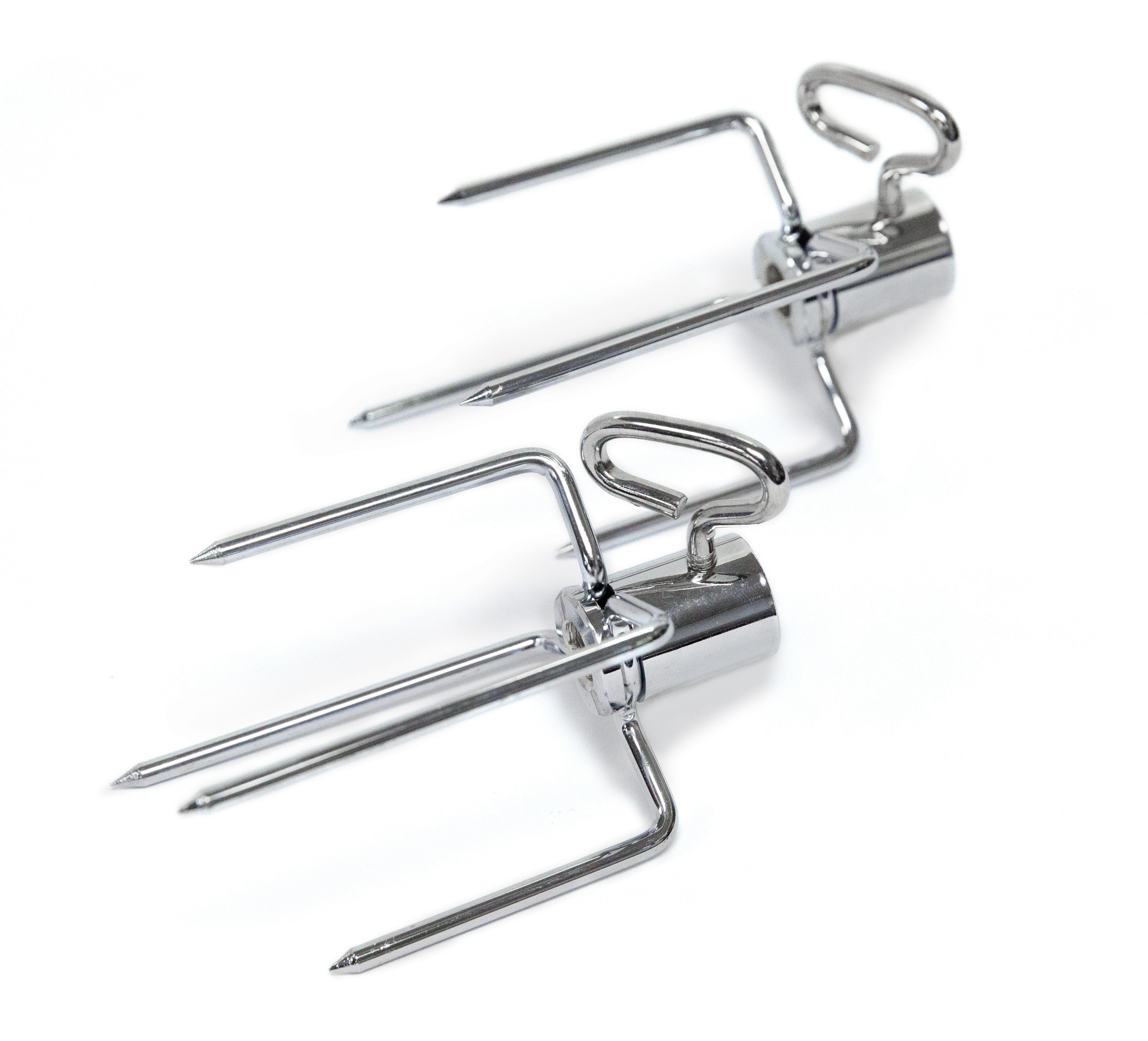 broil-king-rotisserie-forks-forchette-per-girarosto-placcate-nichel-cromo-attacc image 2