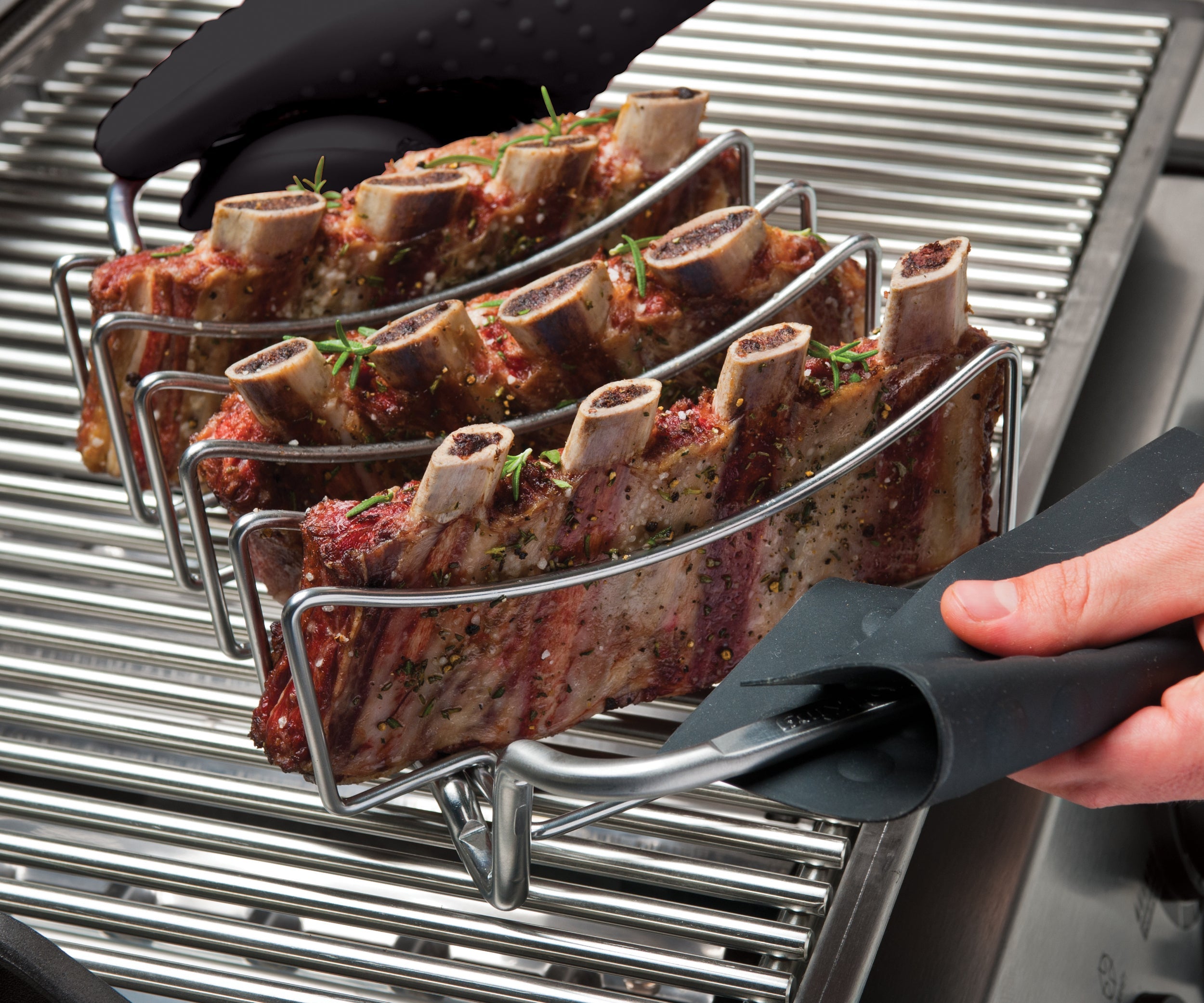 broil-king-imperial-rib-roast-rack-supporto-professionale-per-5-rack-di-costine- image 4