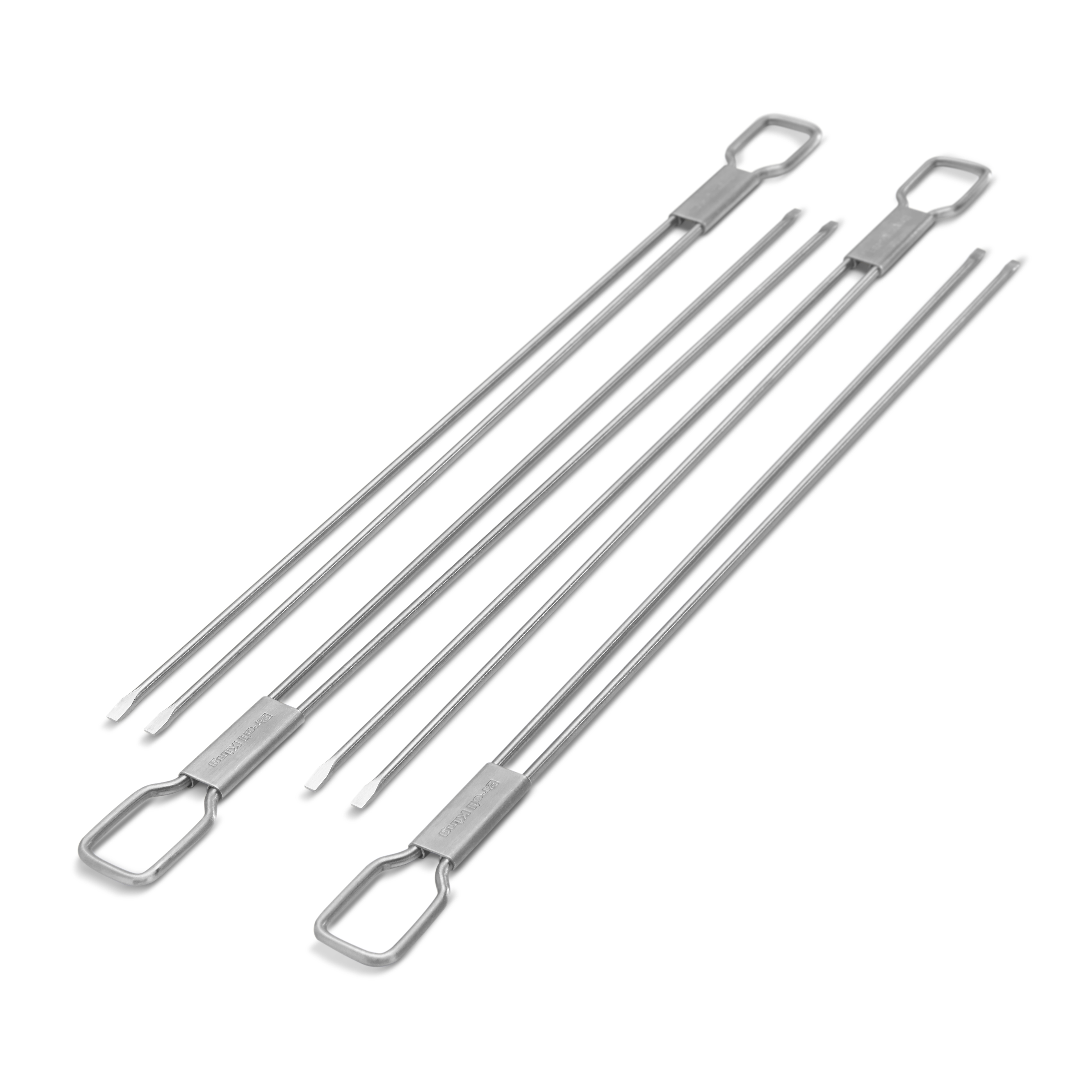broil-king-spiedini-a-doppia-punta-in-acciaio-inox-30-cm-set-da-4-per-barbecue image 1