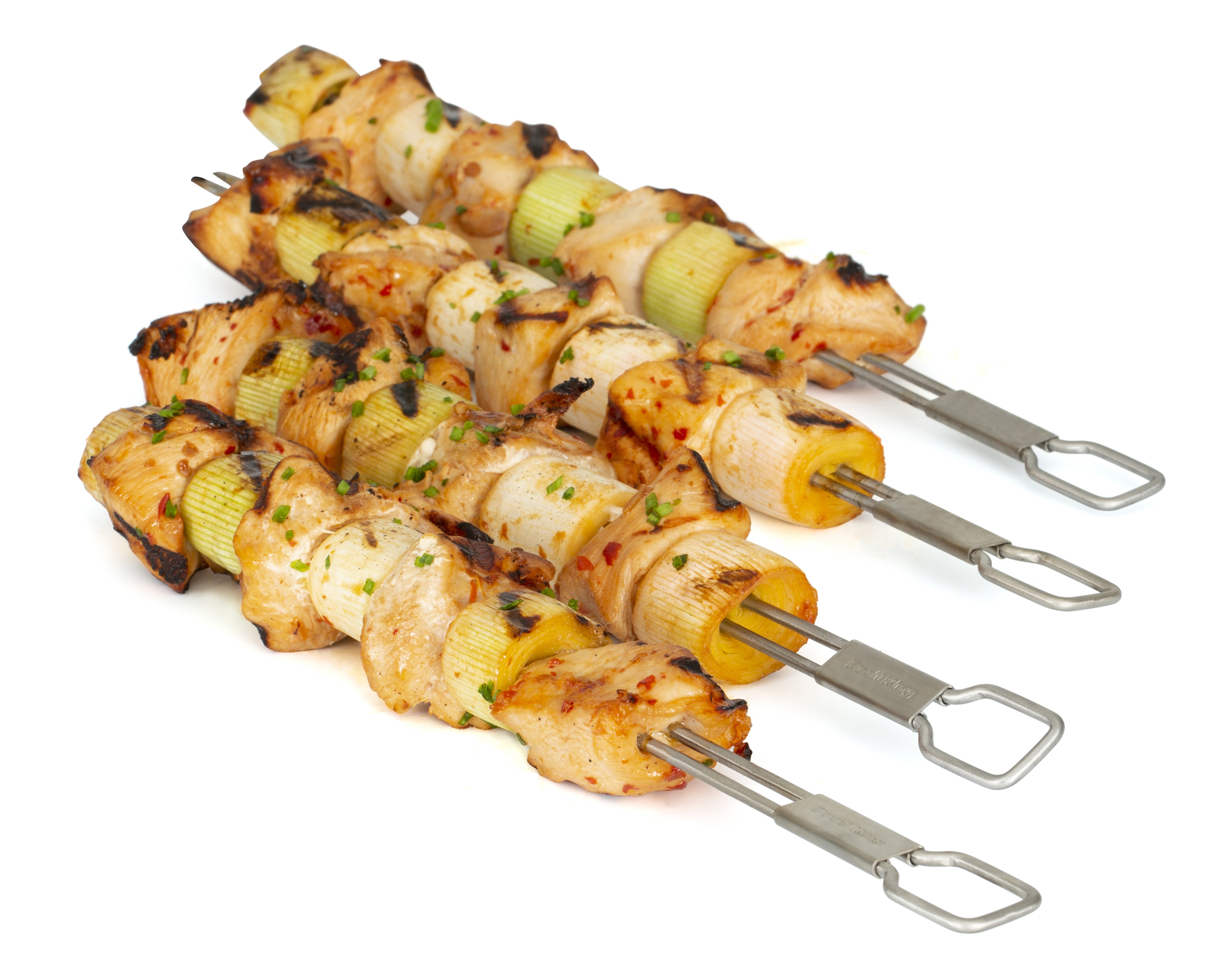 broil-king-spiedini-a-doppia-punta-in-acciaio-inox-30-cm-set-da-4-per-barbecue image 2